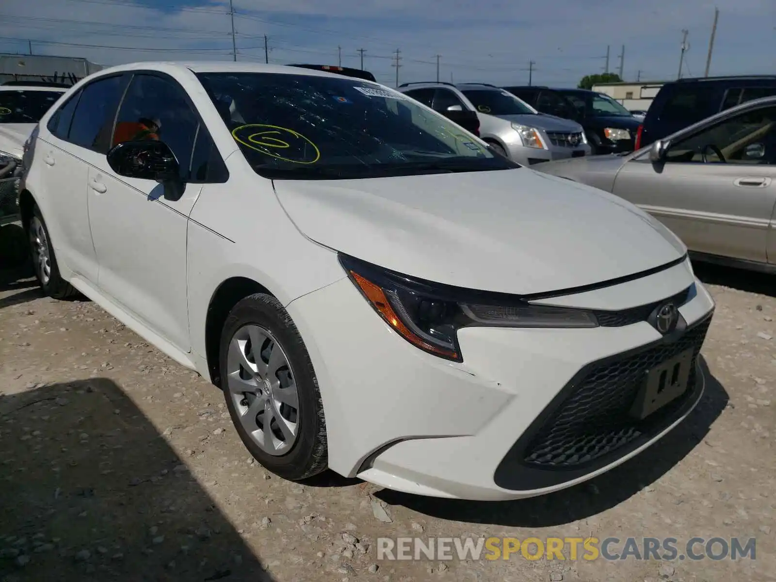 1 Photograph of a damaged car JTDEPRAE9LJ081806 TOYOTA COROLLA 2020