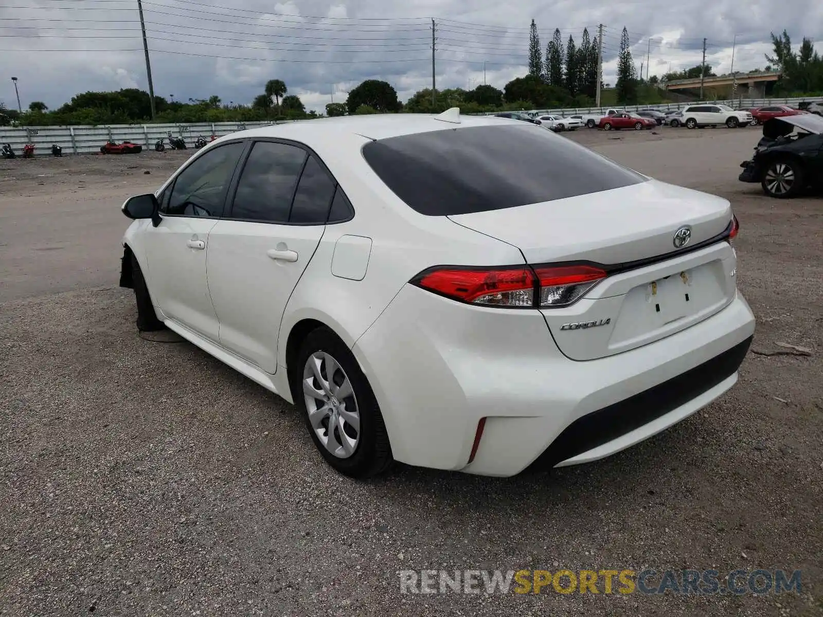 3 Photograph of a damaged car JTDEPRAE9LJ082132 TOYOTA COROLLA 2020