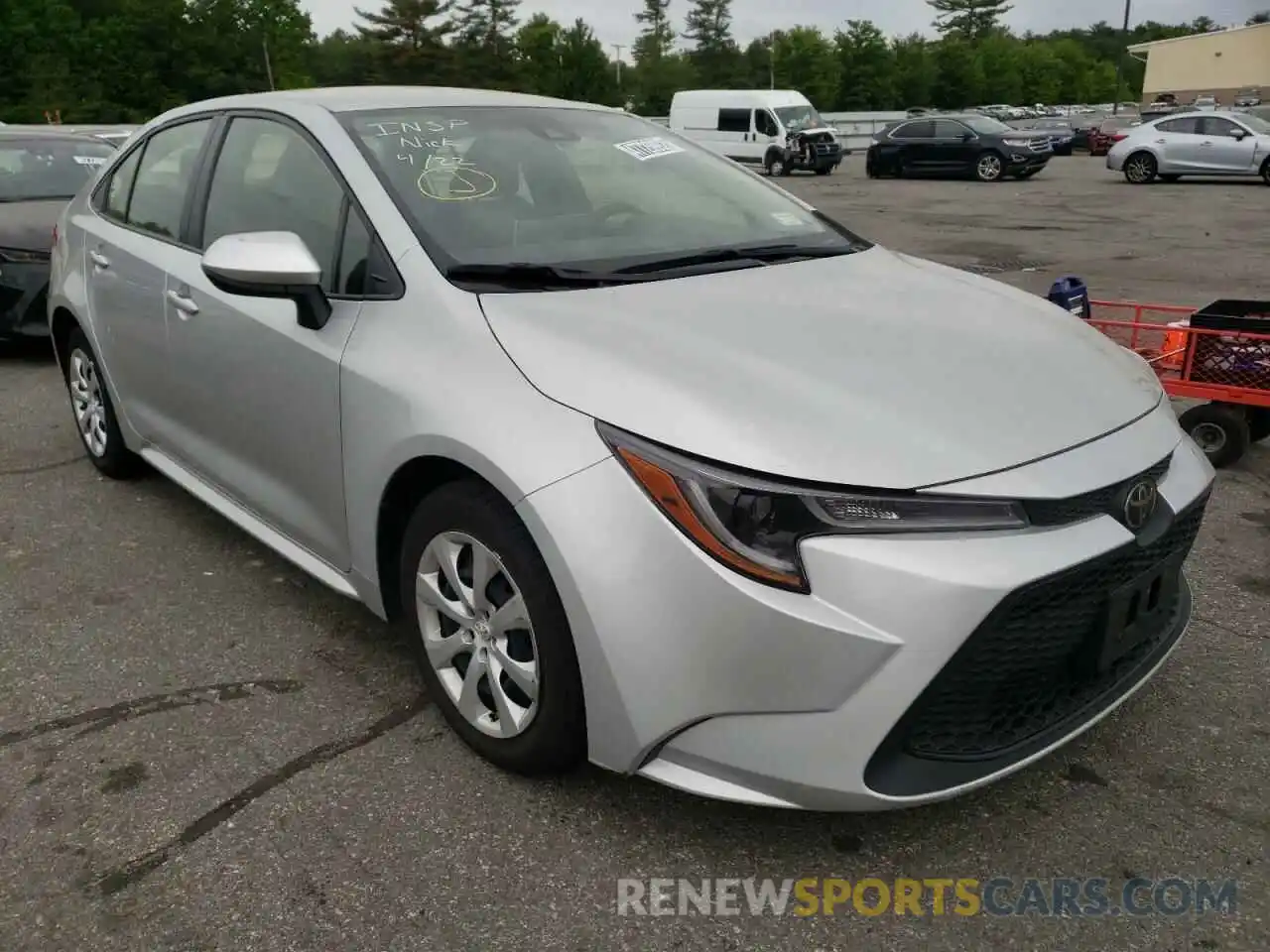 1 Photograph of a damaged car JTDEPRAE9LJ083264 TOYOTA COROLLA 2020