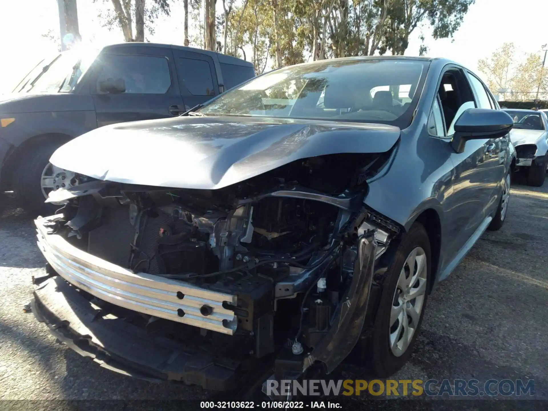 2 Photograph of a damaged car JTDEPRAE9LJ083474 TOYOTA COROLLA 2020