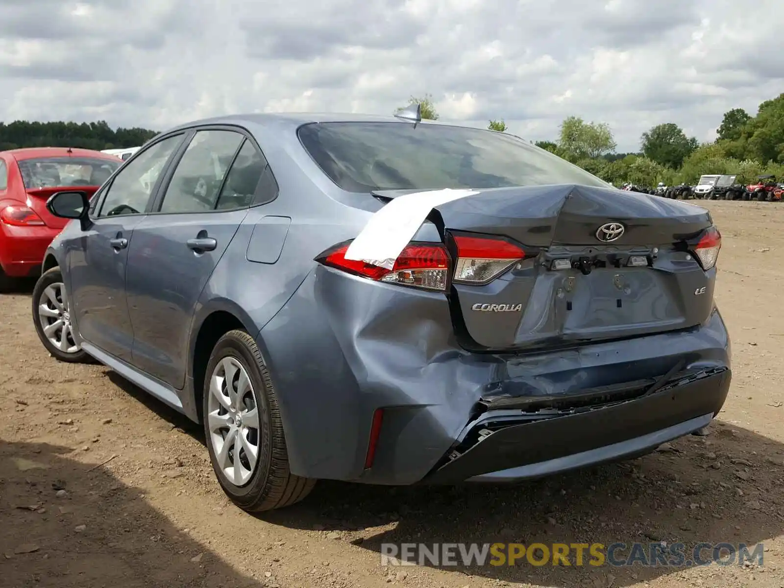 3 Photograph of a damaged car JTDEPRAE9LJ084365 TOYOTA COROLLA 2020