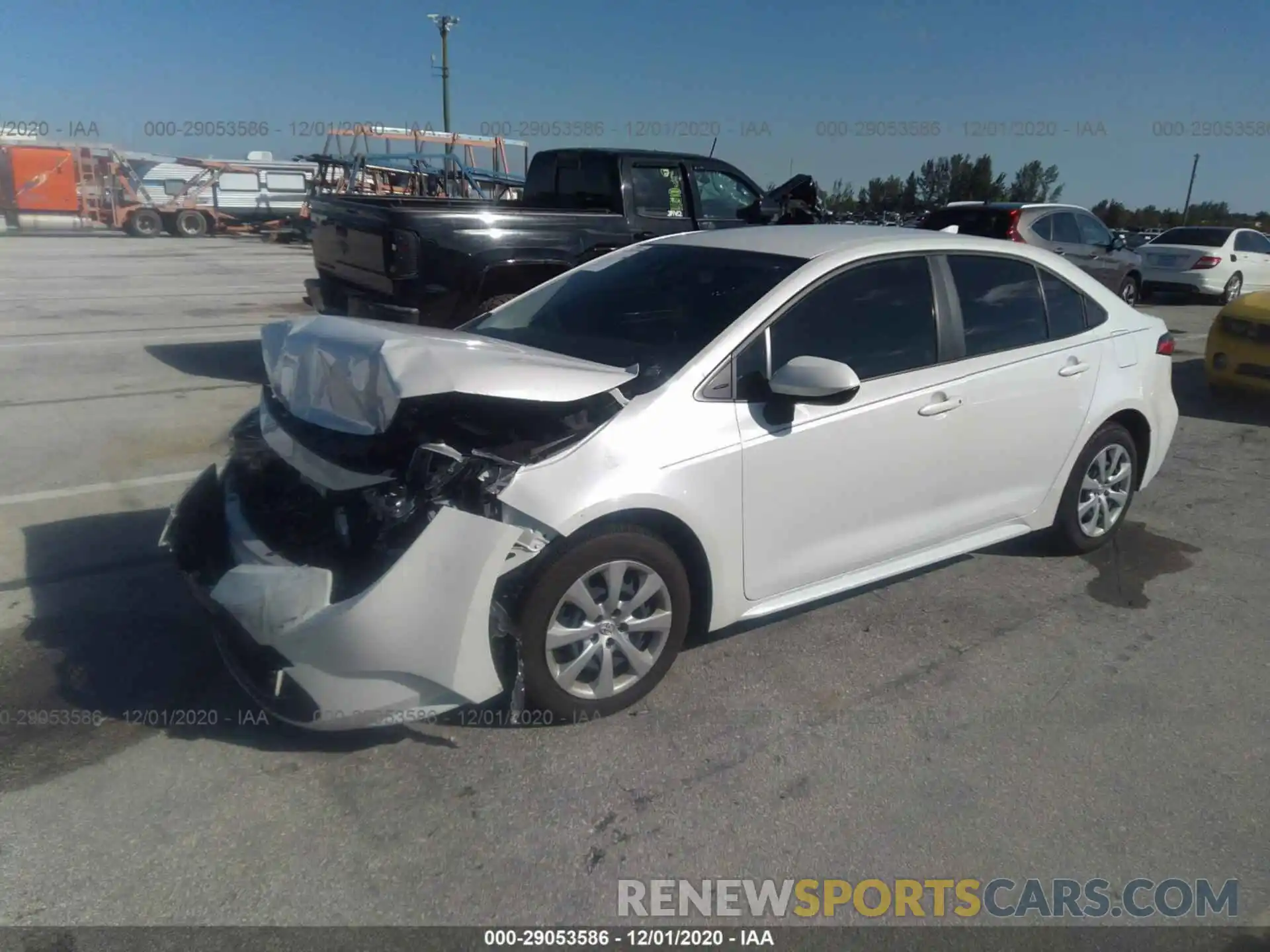 2 Photograph of a damaged car JTDEPRAE9LJ084527 TOYOTA COROLLA 2020