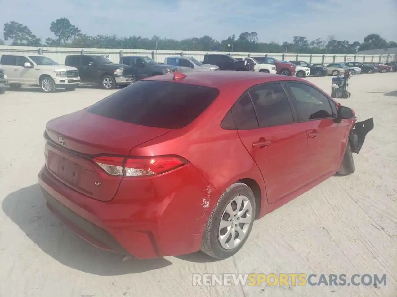 4 Photograph of a damaged car JTDEPRAE9LJ084706 TOYOTA COROLLA 2020