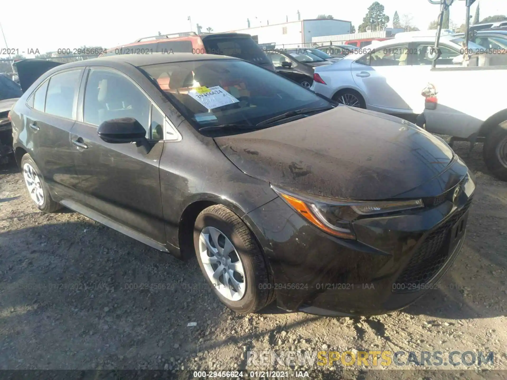 1 Photograph of a damaged car JTDEPRAE9LJ084799 TOYOTA COROLLA 2020