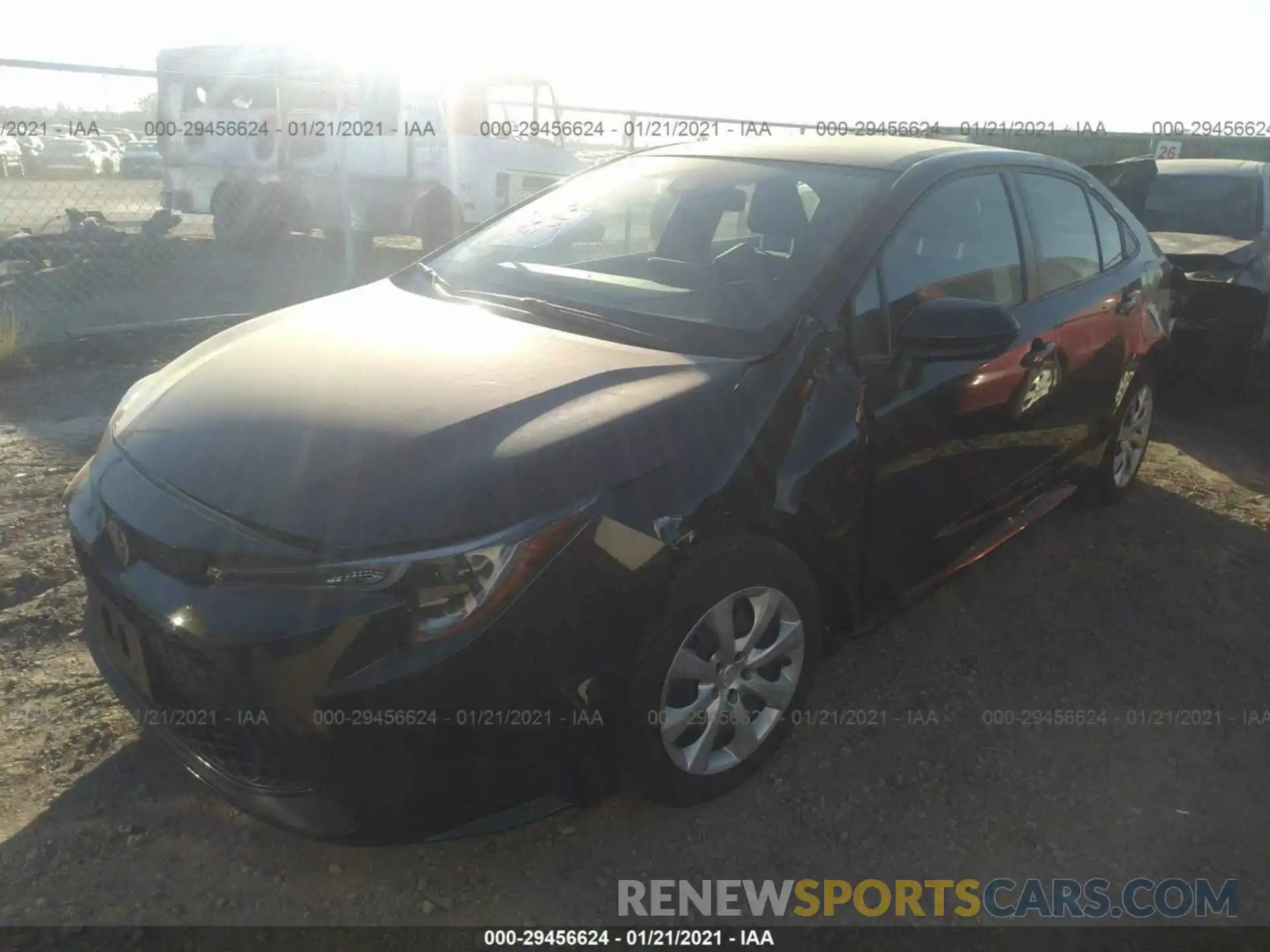 2 Photograph of a damaged car JTDEPRAE9LJ084799 TOYOTA COROLLA 2020