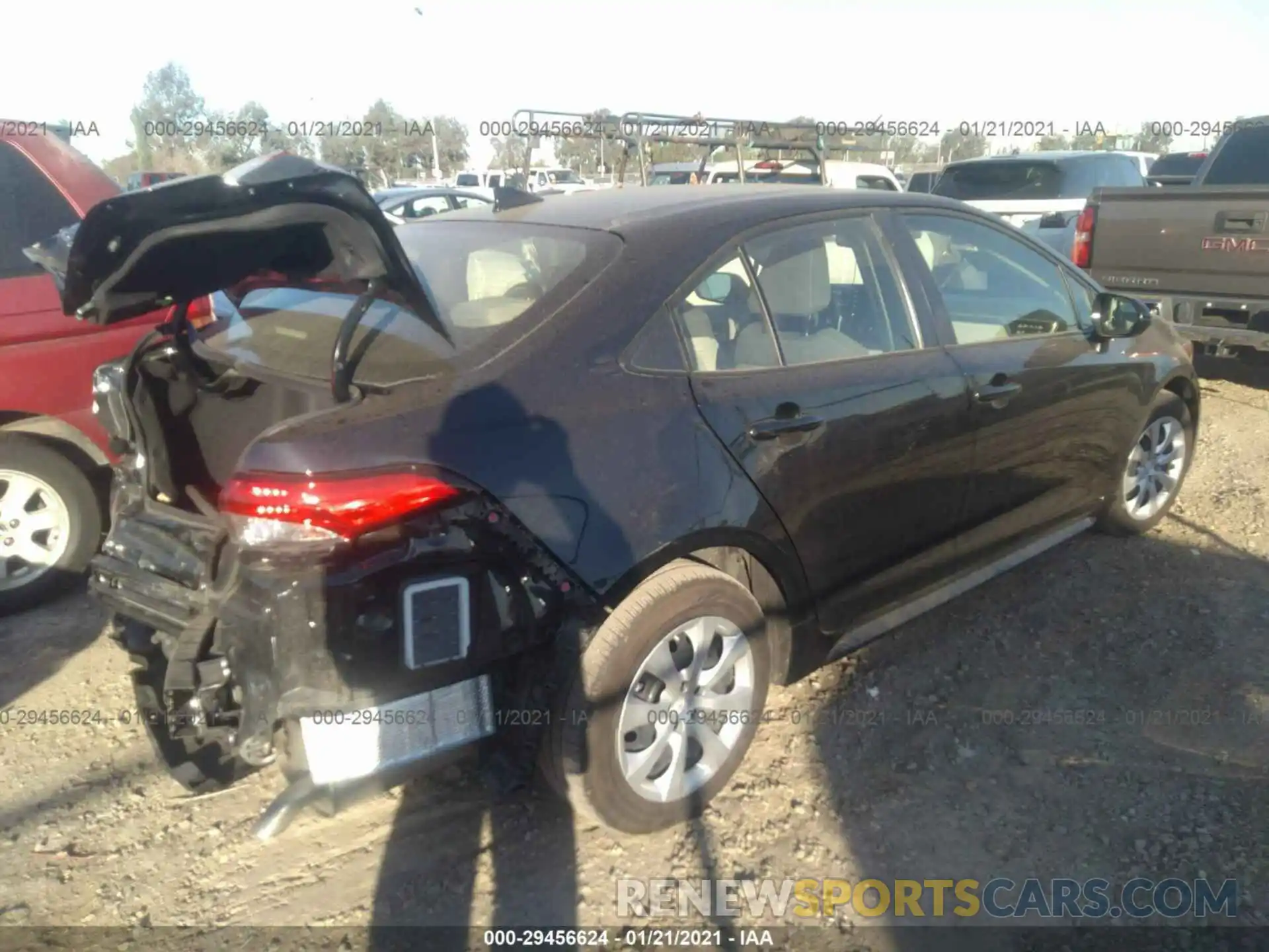 4 Photograph of a damaged car JTDEPRAE9LJ084799 TOYOTA COROLLA 2020