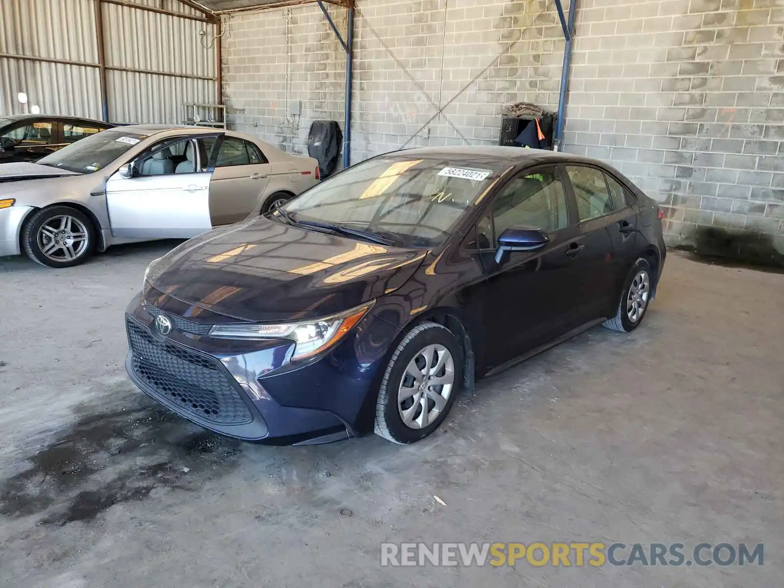 2 Photograph of a damaged car JTDEPRAE9LJ085032 TOYOTA COROLLA 2020