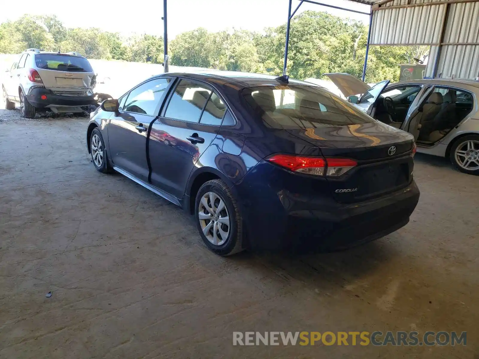 3 Photograph of a damaged car JTDEPRAE9LJ085032 TOYOTA COROLLA 2020