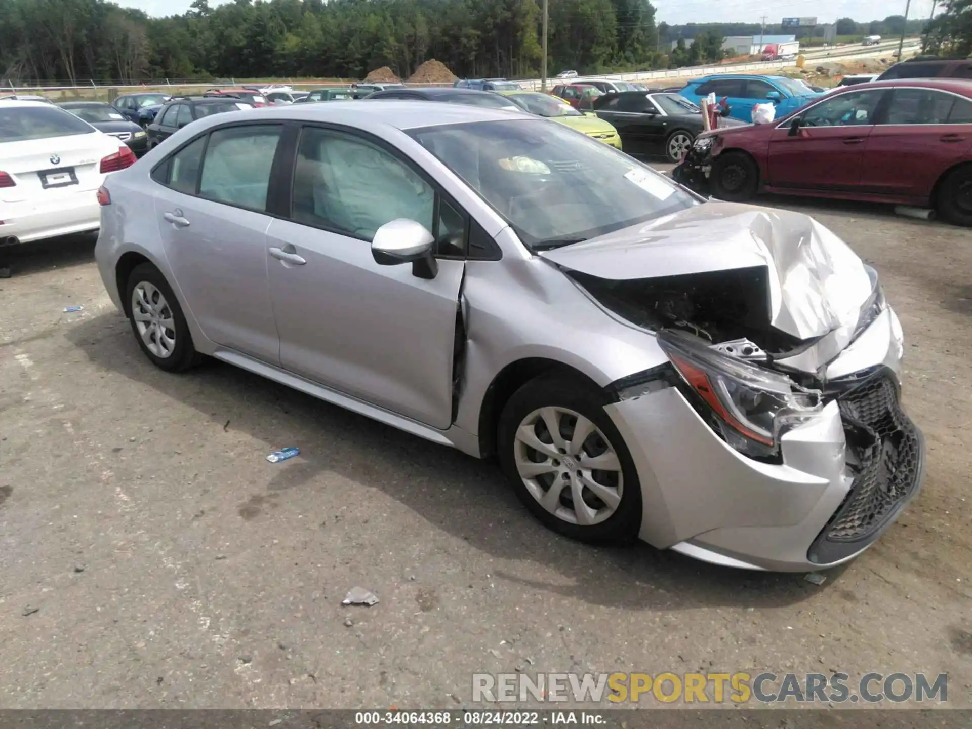 1 Photograph of a damaged car JTDEPRAE9LJ085290 TOYOTA COROLLA 2020