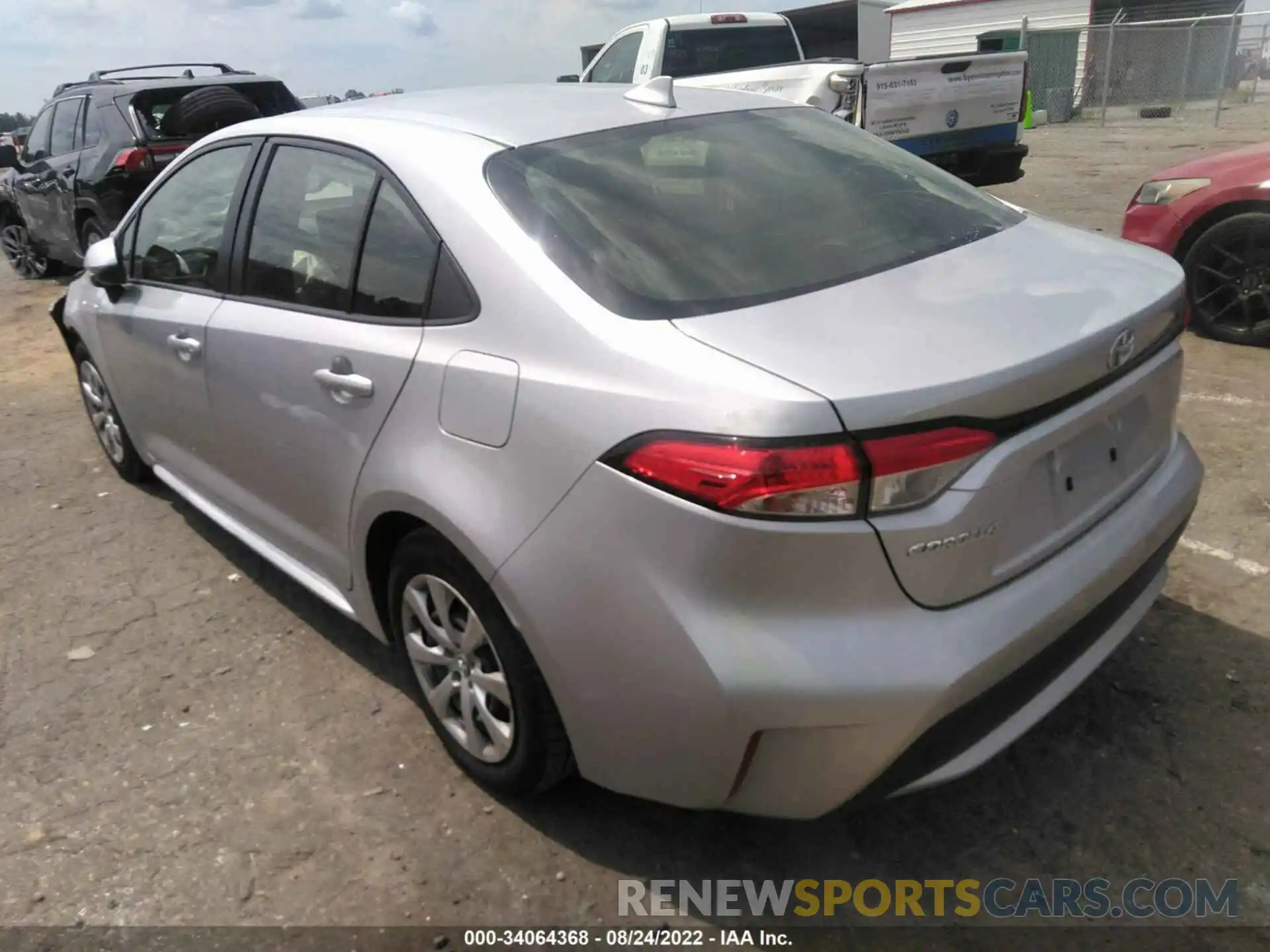 3 Photograph of a damaged car JTDEPRAE9LJ085290 TOYOTA COROLLA 2020