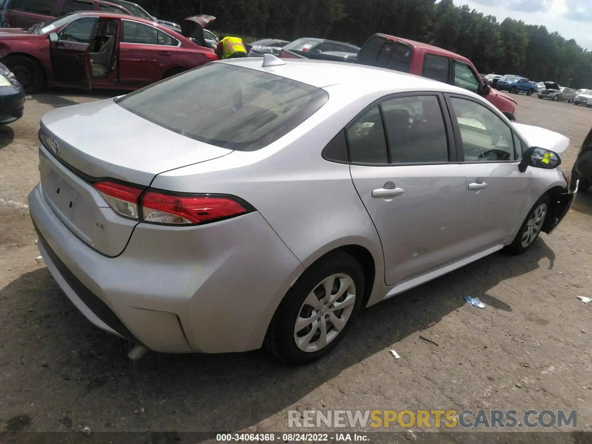 4 Photograph of a damaged car JTDEPRAE9LJ085290 TOYOTA COROLLA 2020