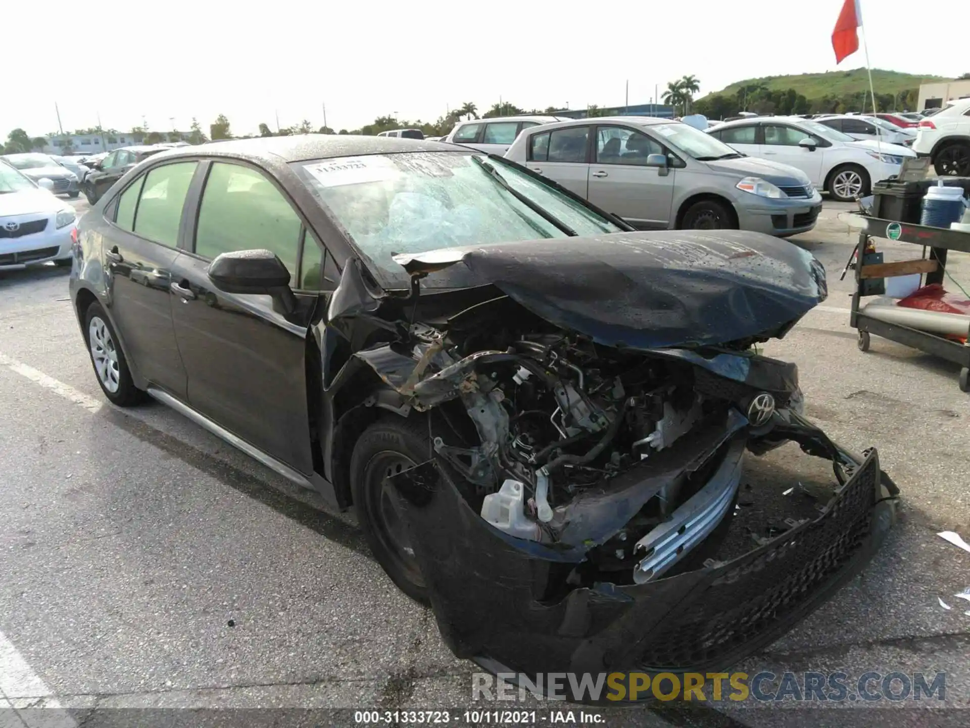 1 Photograph of a damaged car JTDEPRAE9LJ086004 TOYOTA COROLLA 2020