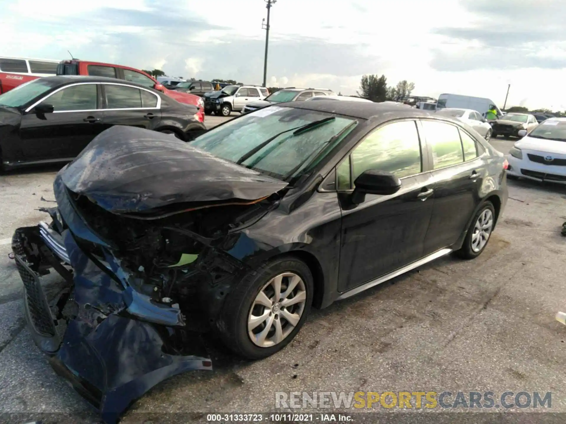 2 Photograph of a damaged car JTDEPRAE9LJ086004 TOYOTA COROLLA 2020