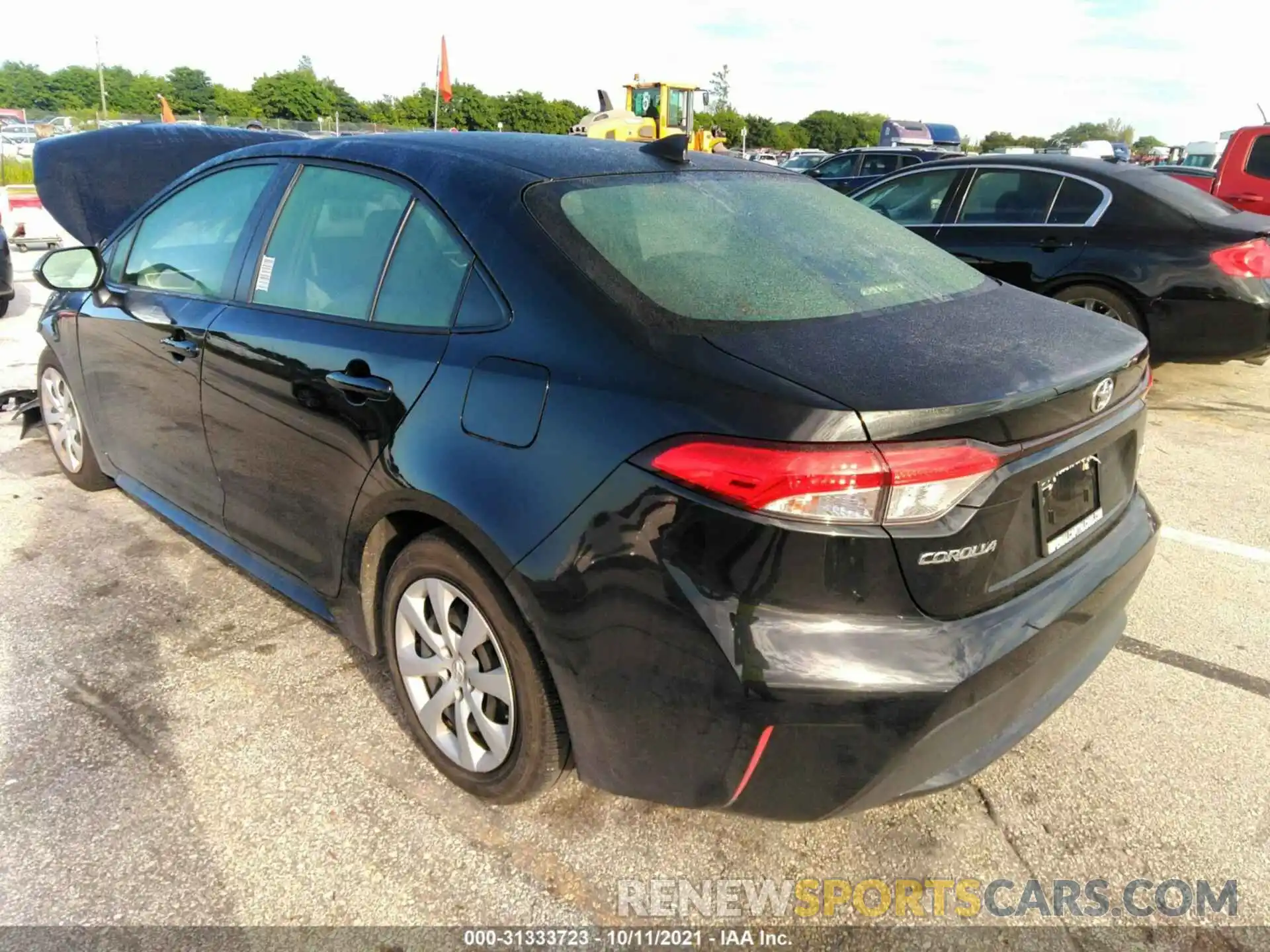 3 Photograph of a damaged car JTDEPRAE9LJ086004 TOYOTA COROLLA 2020