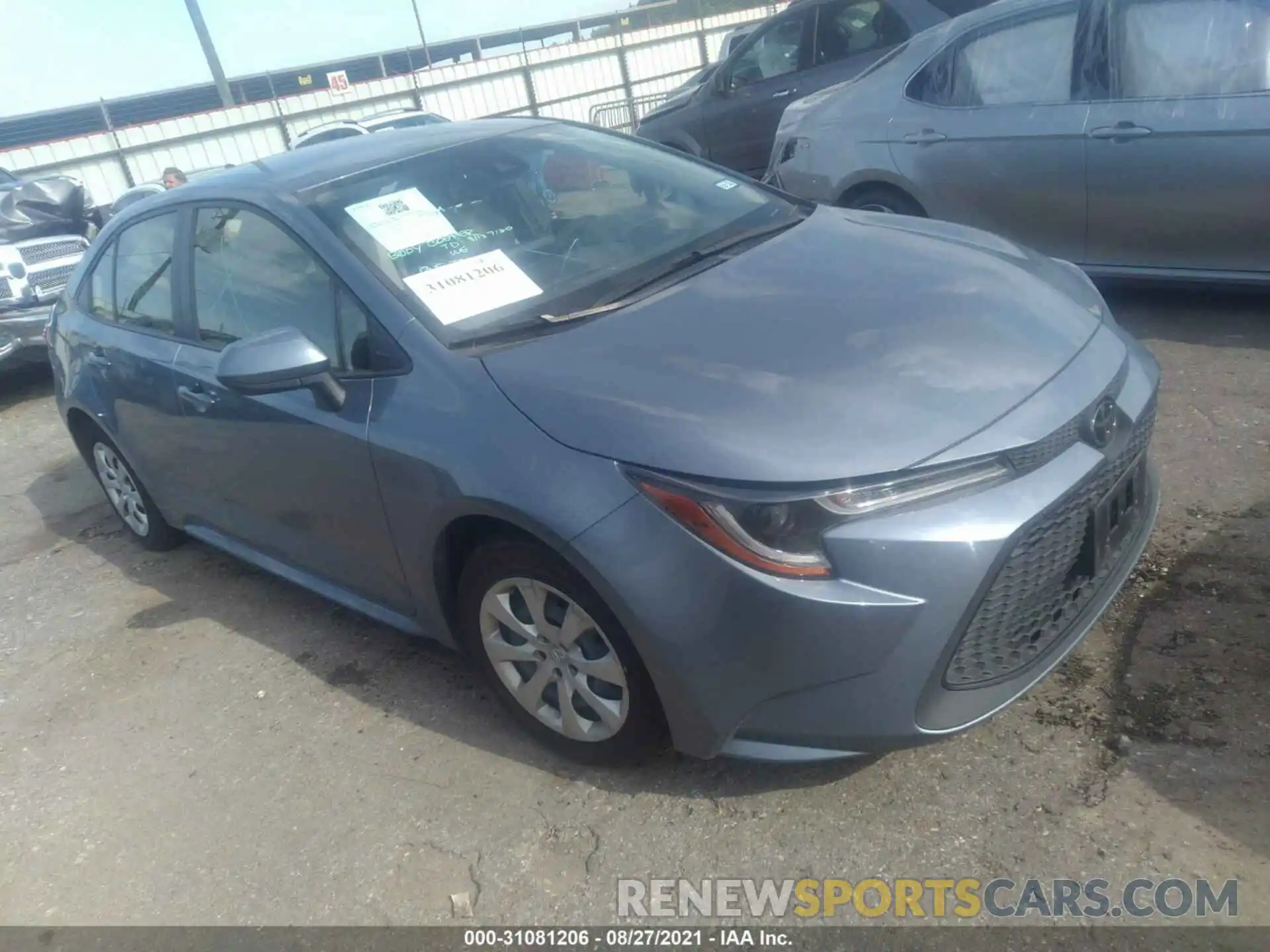 1 Photograph of a damaged car JTDEPRAE9LJ086424 TOYOTA COROLLA 2020