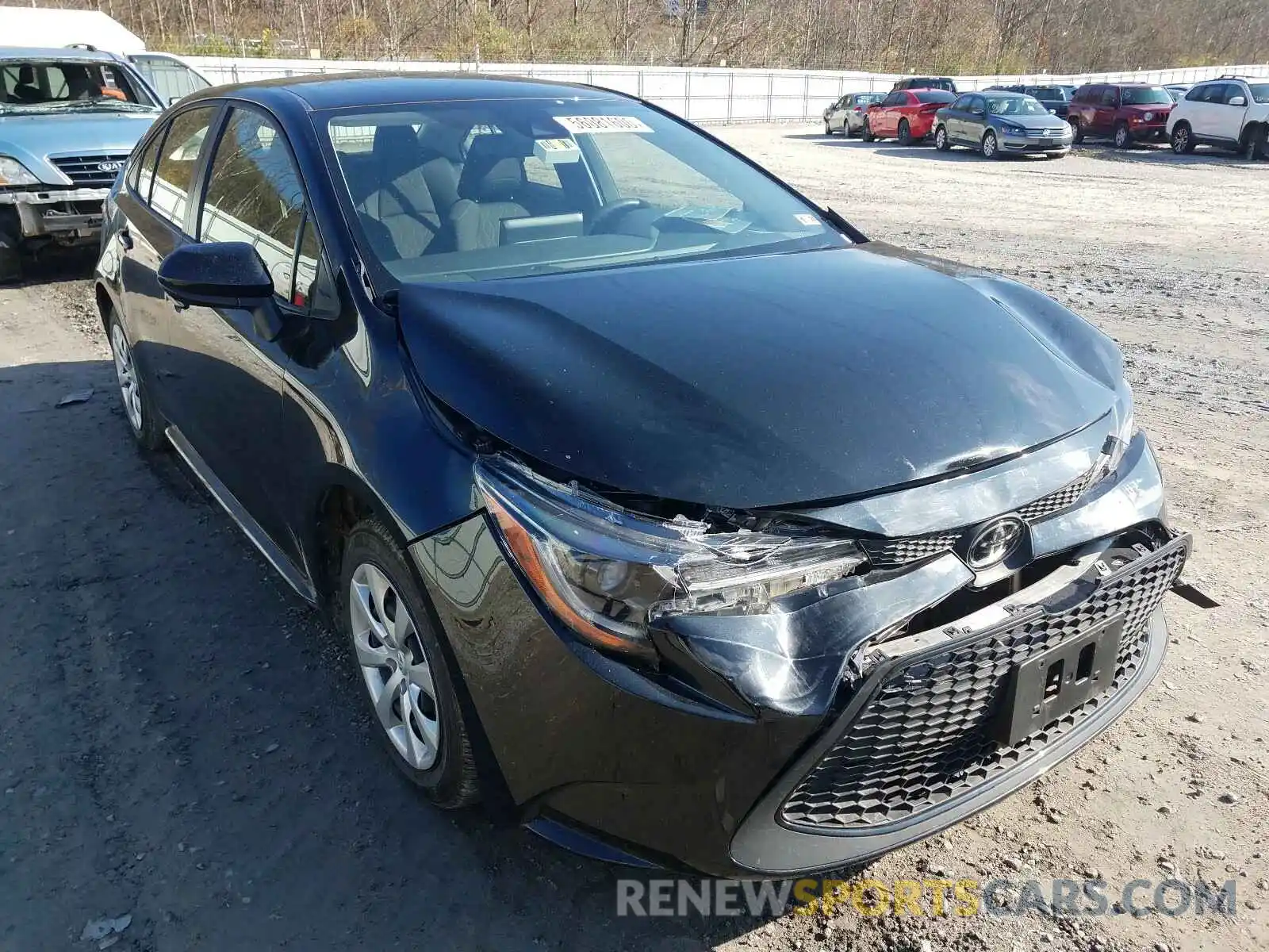 1 Photograph of a damaged car JTDEPRAE9LJ086651 TOYOTA COROLLA 2020