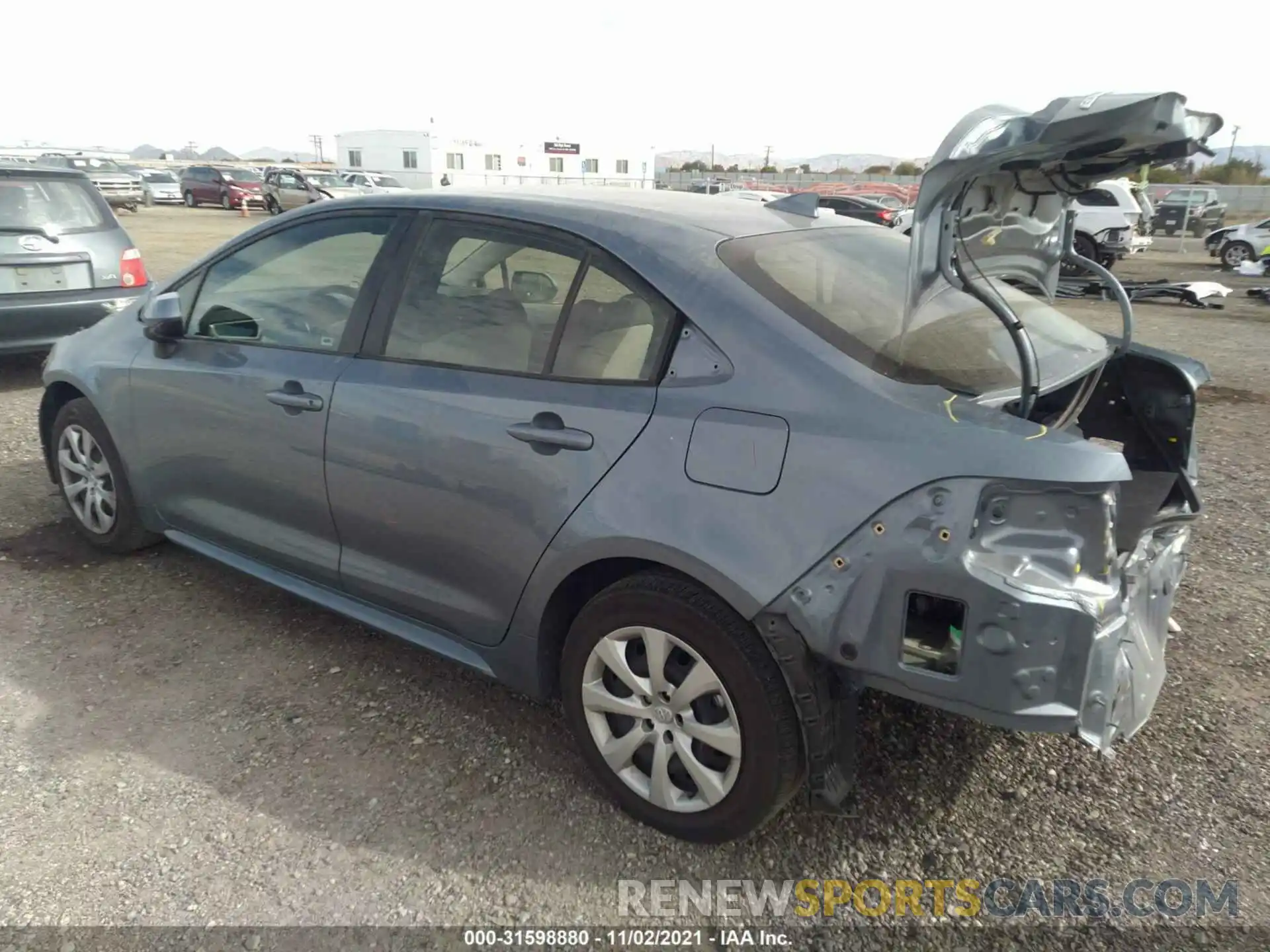 3 Photograph of a damaged car JTDEPRAE9LJ086813 TOYOTA COROLLA 2020