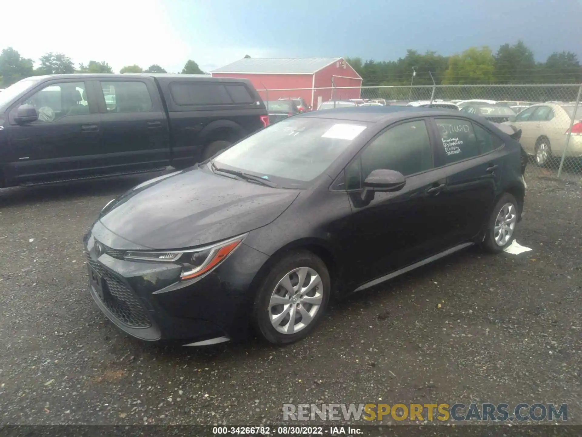 2 Photograph of a damaged car JTDEPRAE9LJ087394 TOYOTA COROLLA 2020