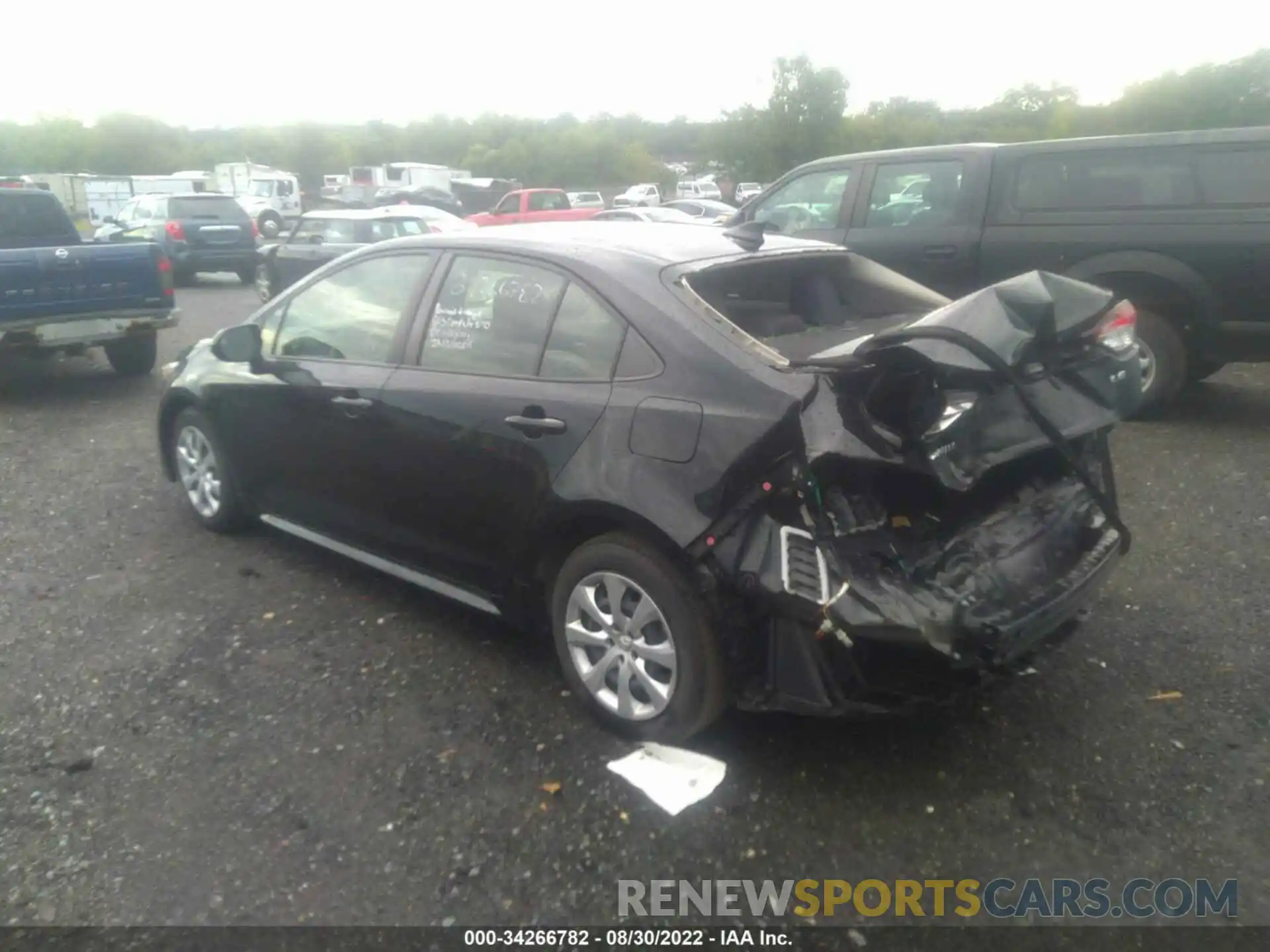 3 Photograph of a damaged car JTDEPRAE9LJ087394 TOYOTA COROLLA 2020