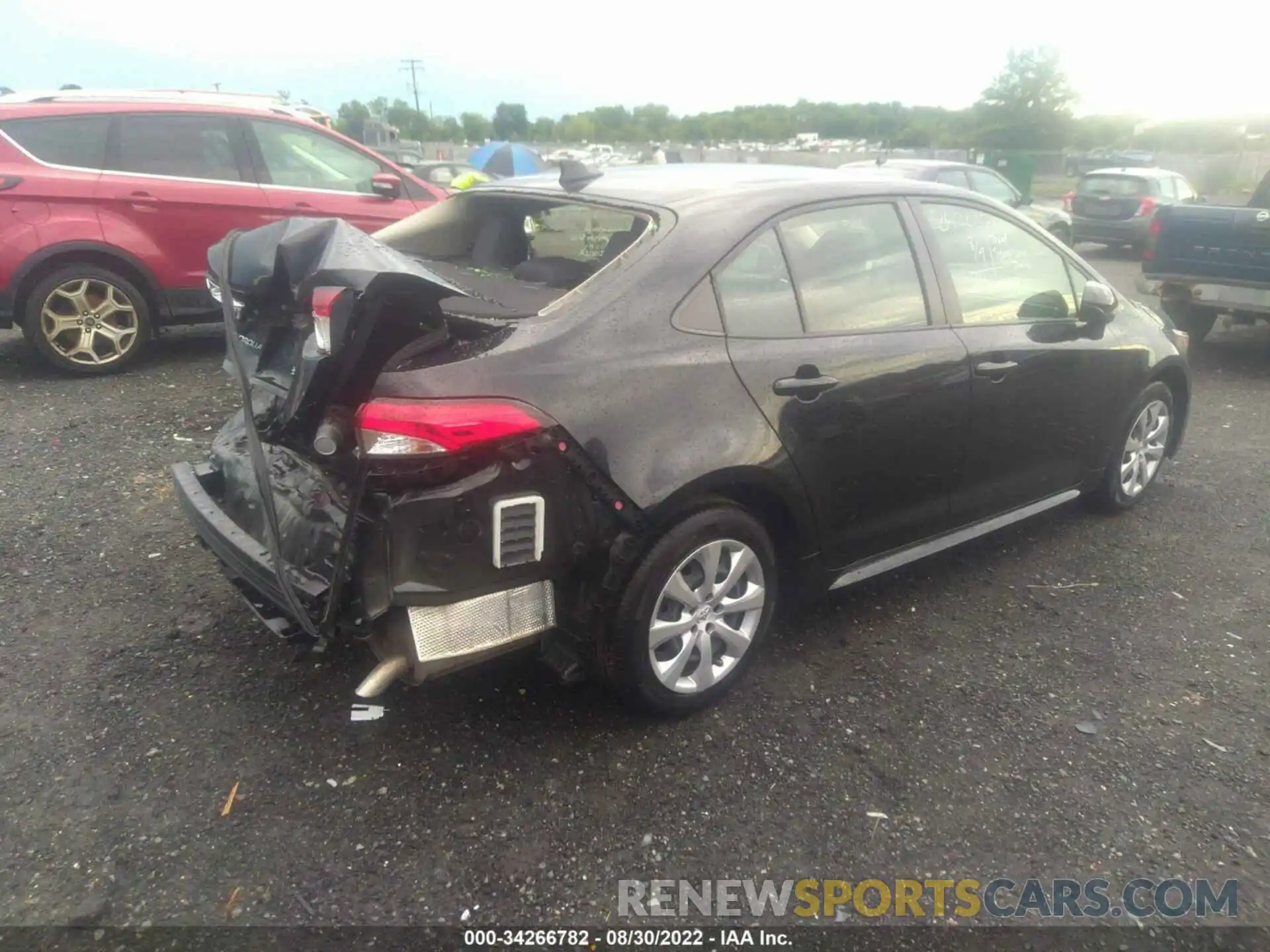 4 Photograph of a damaged car JTDEPRAE9LJ087394 TOYOTA COROLLA 2020