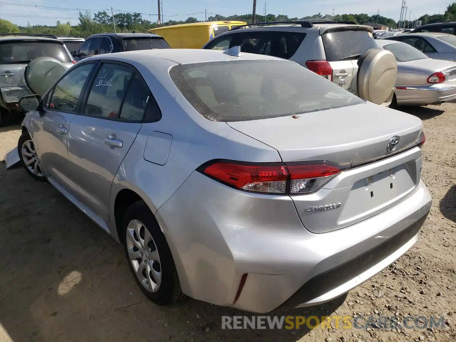 3 Photograph of a damaged car JTDEPRAE9LJ088206 TOYOTA COROLLA 2020