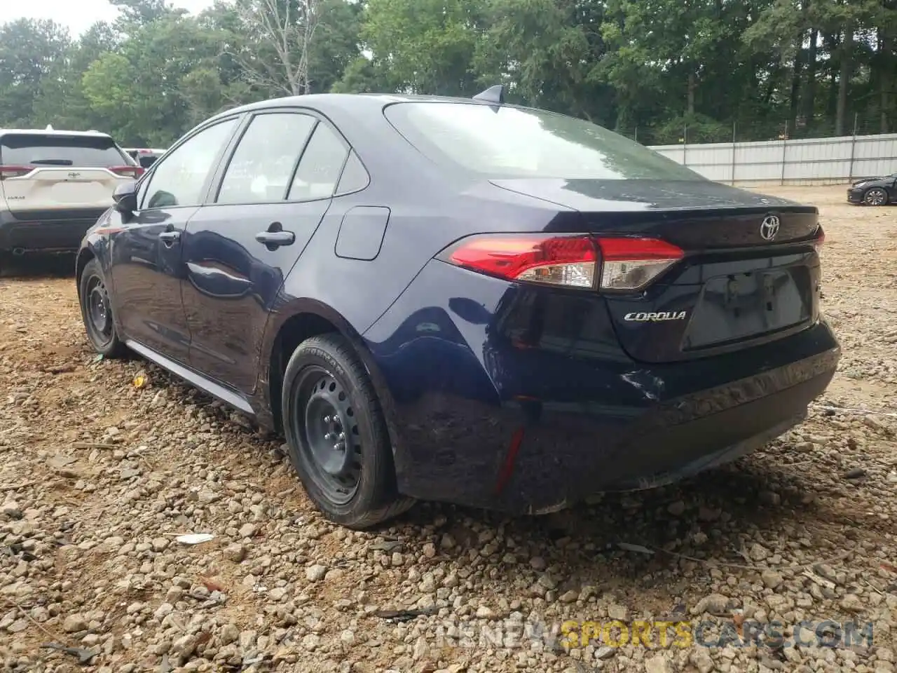 3 Photograph of a damaged car JTDEPRAE9LJ088335 TOYOTA COROLLA 2020