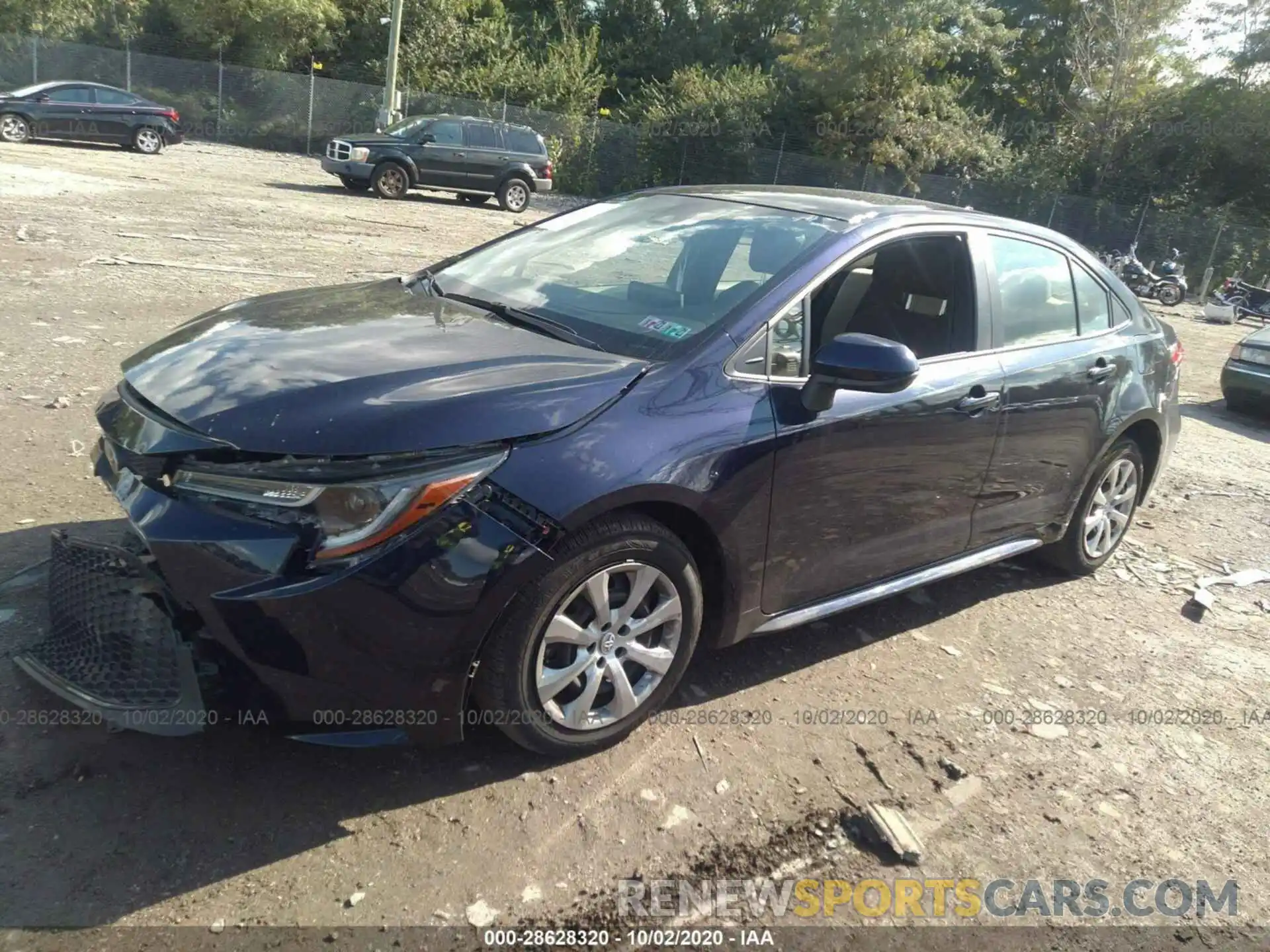 2 Photograph of a damaged car JTDEPRAE9LJ088576 TOYOTA COROLLA 2020