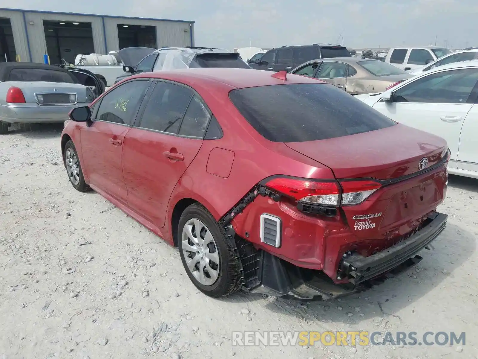 3 Photograph of a damaged car JTDEPRAE9LJ088738 TOYOTA COROLLA 2020