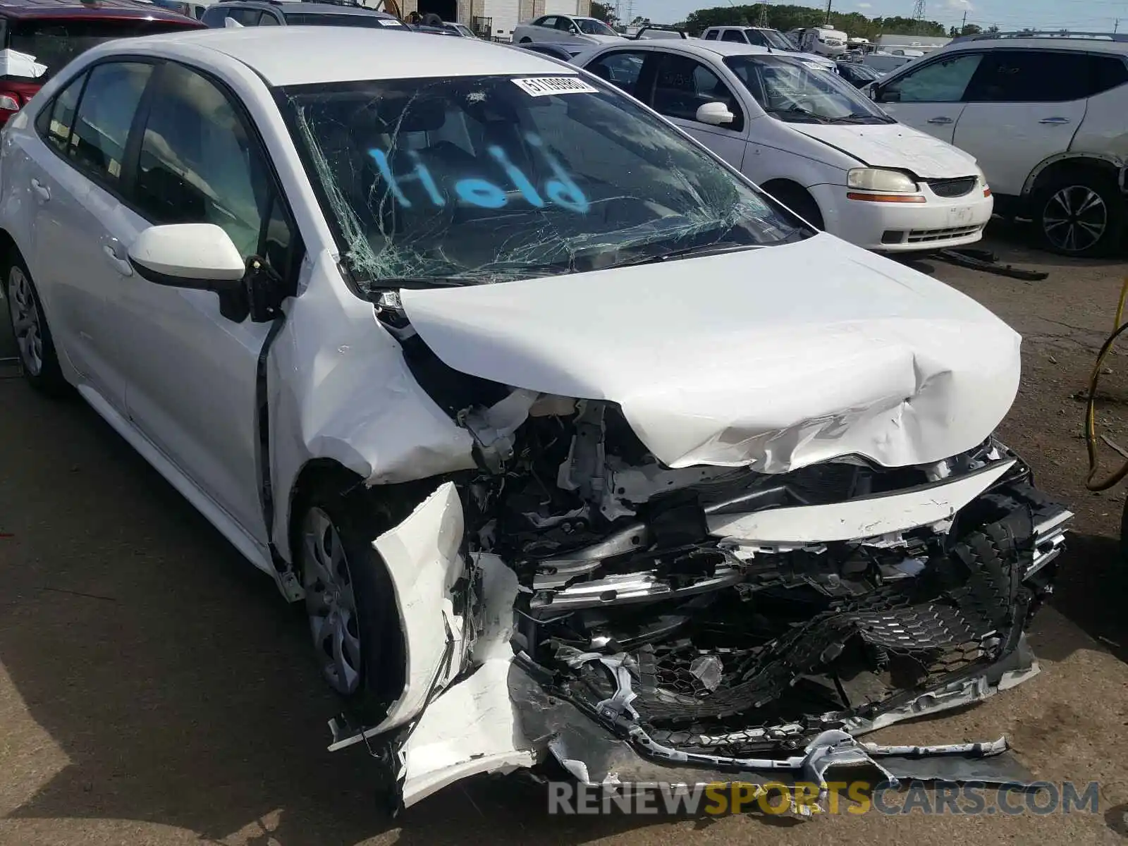 1 Photograph of a damaged car JTDEPRAE9LJ089226 TOYOTA COROLLA 2020