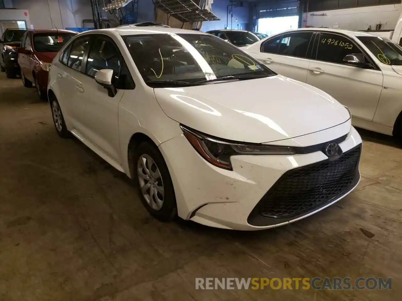 1 Photograph of a damaged car JTDEPRAE9LJ089243 TOYOTA COROLLA 2020