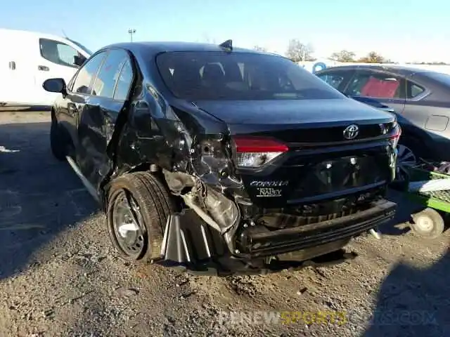 3 Photograph of a damaged car JTDEPRAE9LJ089663 TOYOTA COROLLA 2020