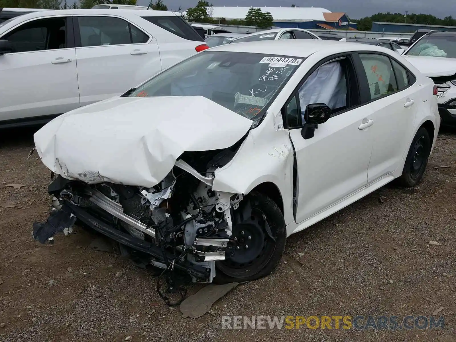 2 Photograph of a damaged car JTDEPRAE9LJ089887 TOYOTA COROLLA 2020