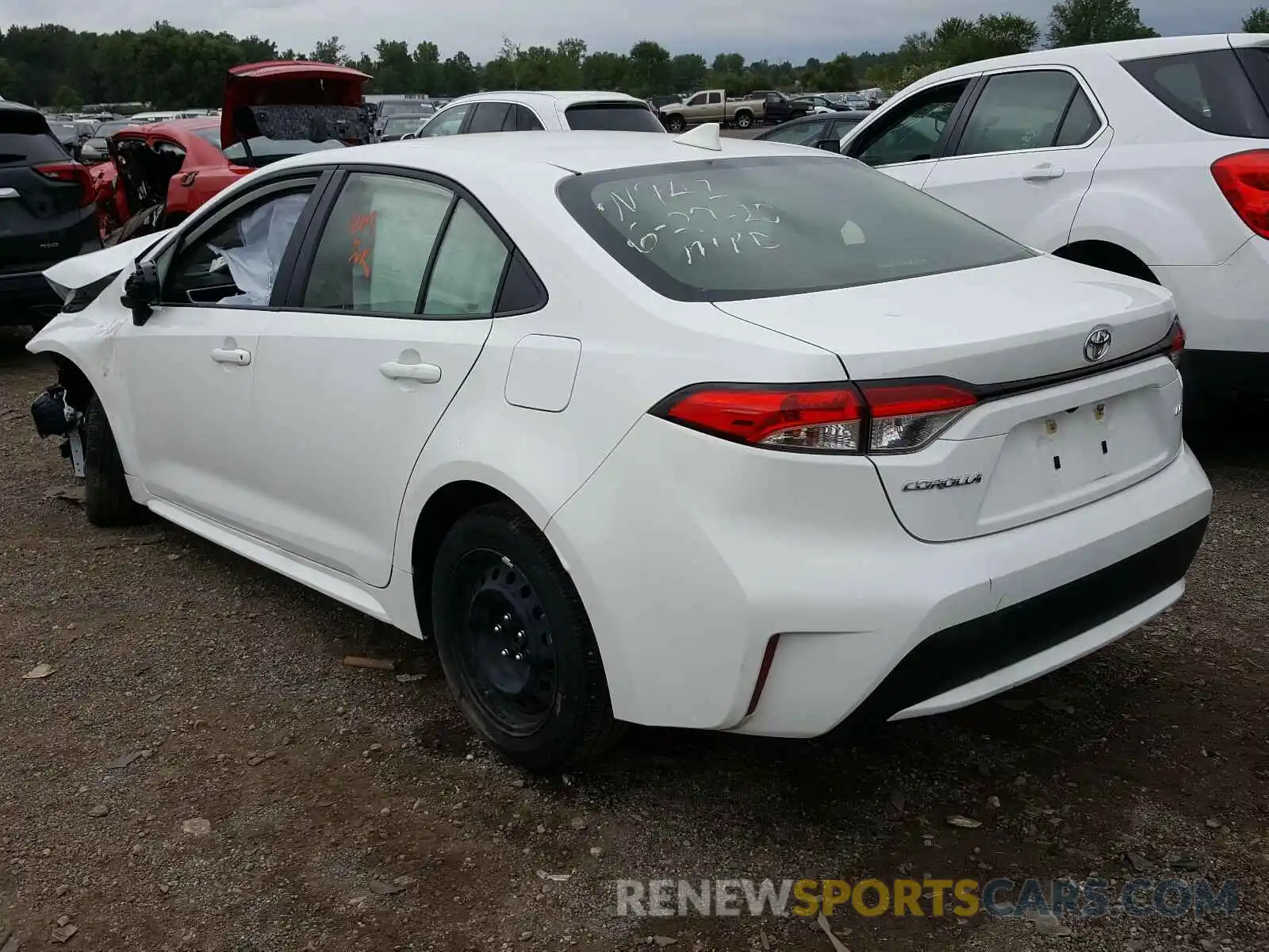 3 Photograph of a damaged car JTDEPRAE9LJ089887 TOYOTA COROLLA 2020