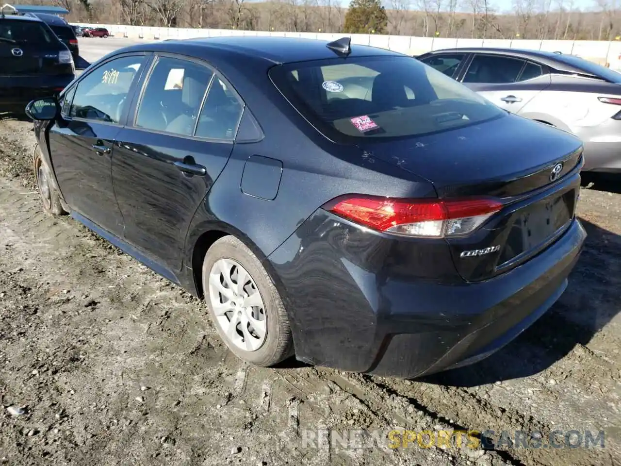 3 Photograph of a damaged car JTDEPRAE9LJ089937 TOYOTA COROLLA 2020