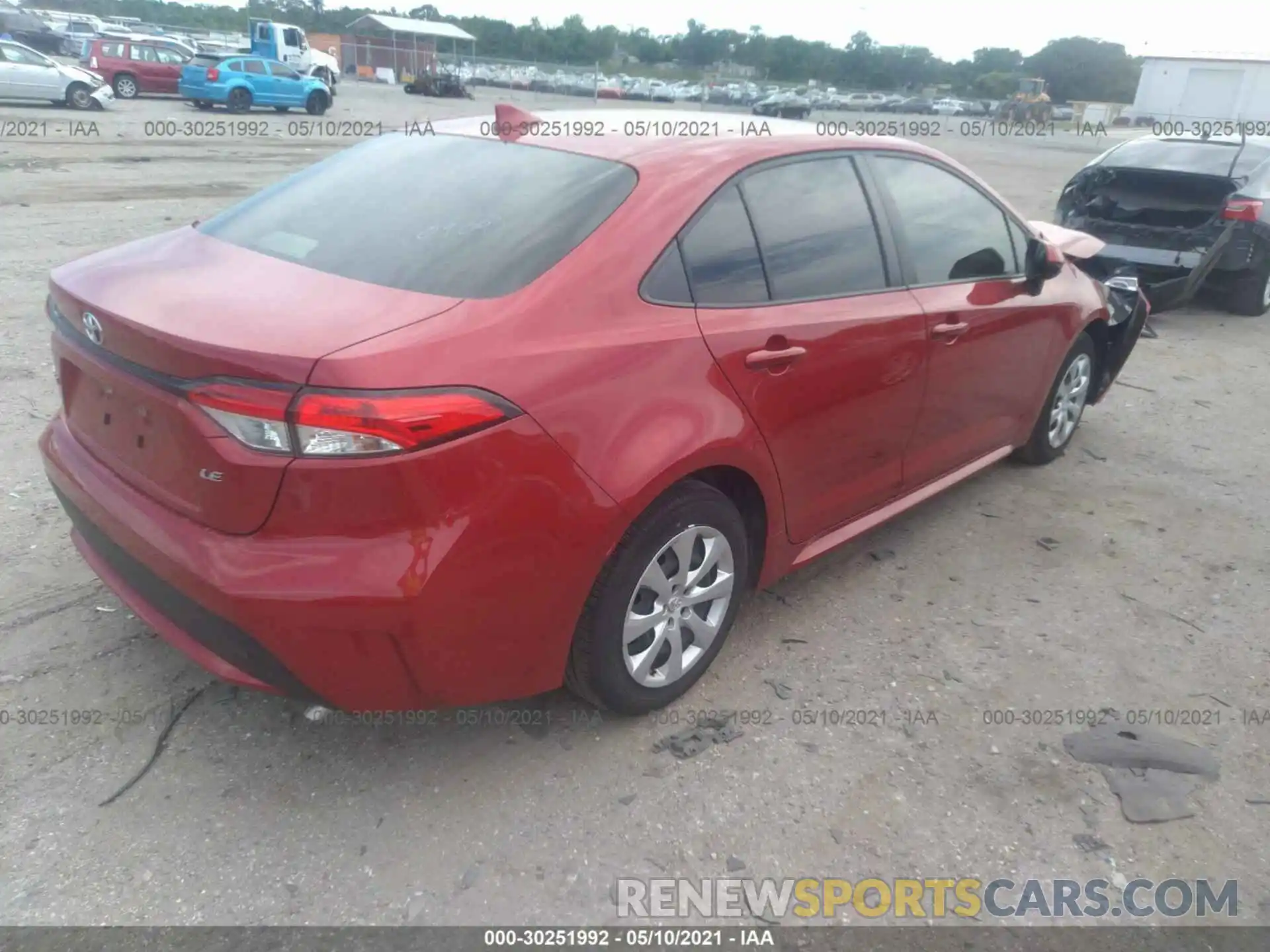 4 Photograph of a damaged car JTDEPRAE9LJ090909 TOYOTA COROLLA 2020