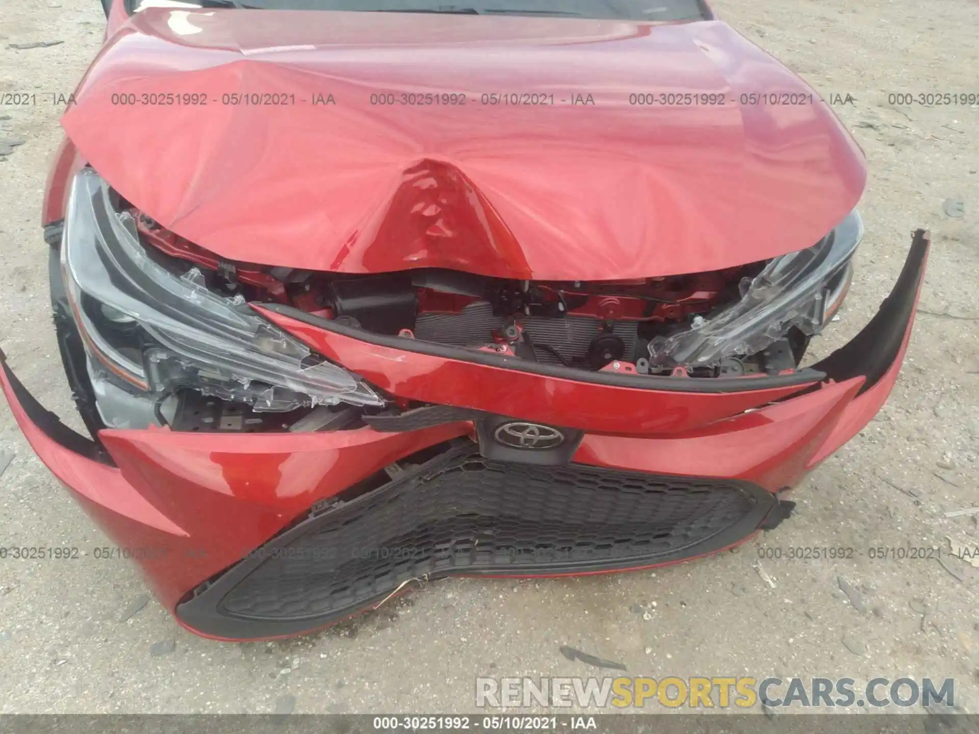 6 Photograph of a damaged car JTDEPRAE9LJ090909 TOYOTA COROLLA 2020