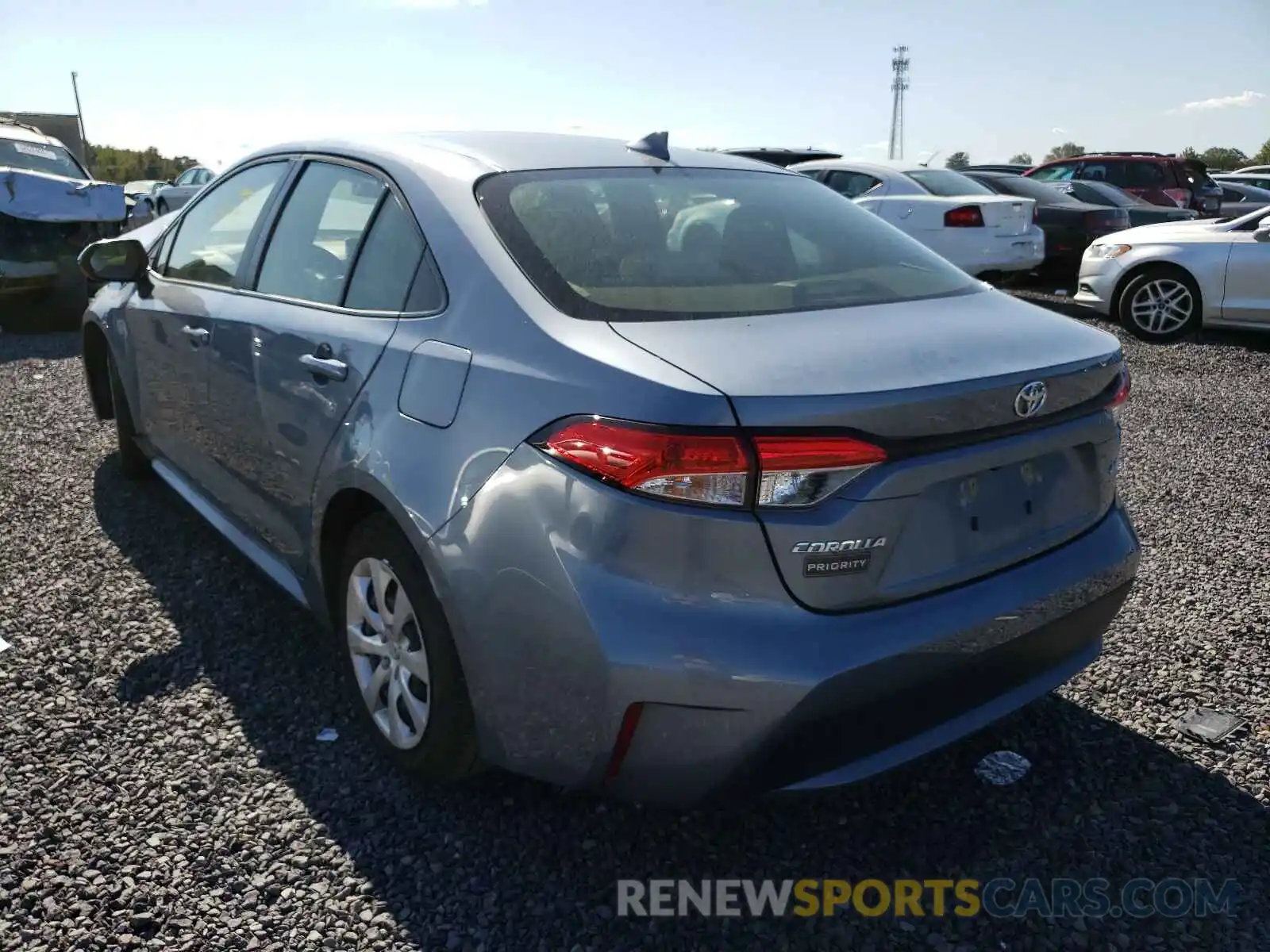 3 Photograph of a damaged car JTDEPRAE9LJ092305 TOYOTA COROLLA 2020