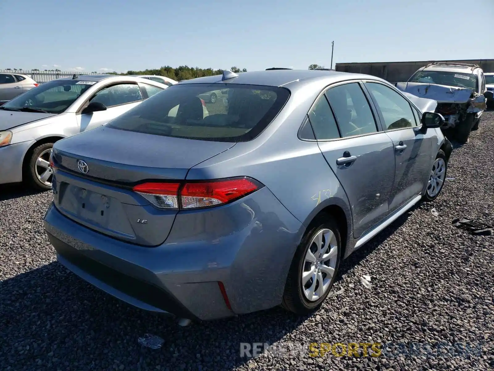 4 Photograph of a damaged car JTDEPRAE9LJ092305 TOYOTA COROLLA 2020