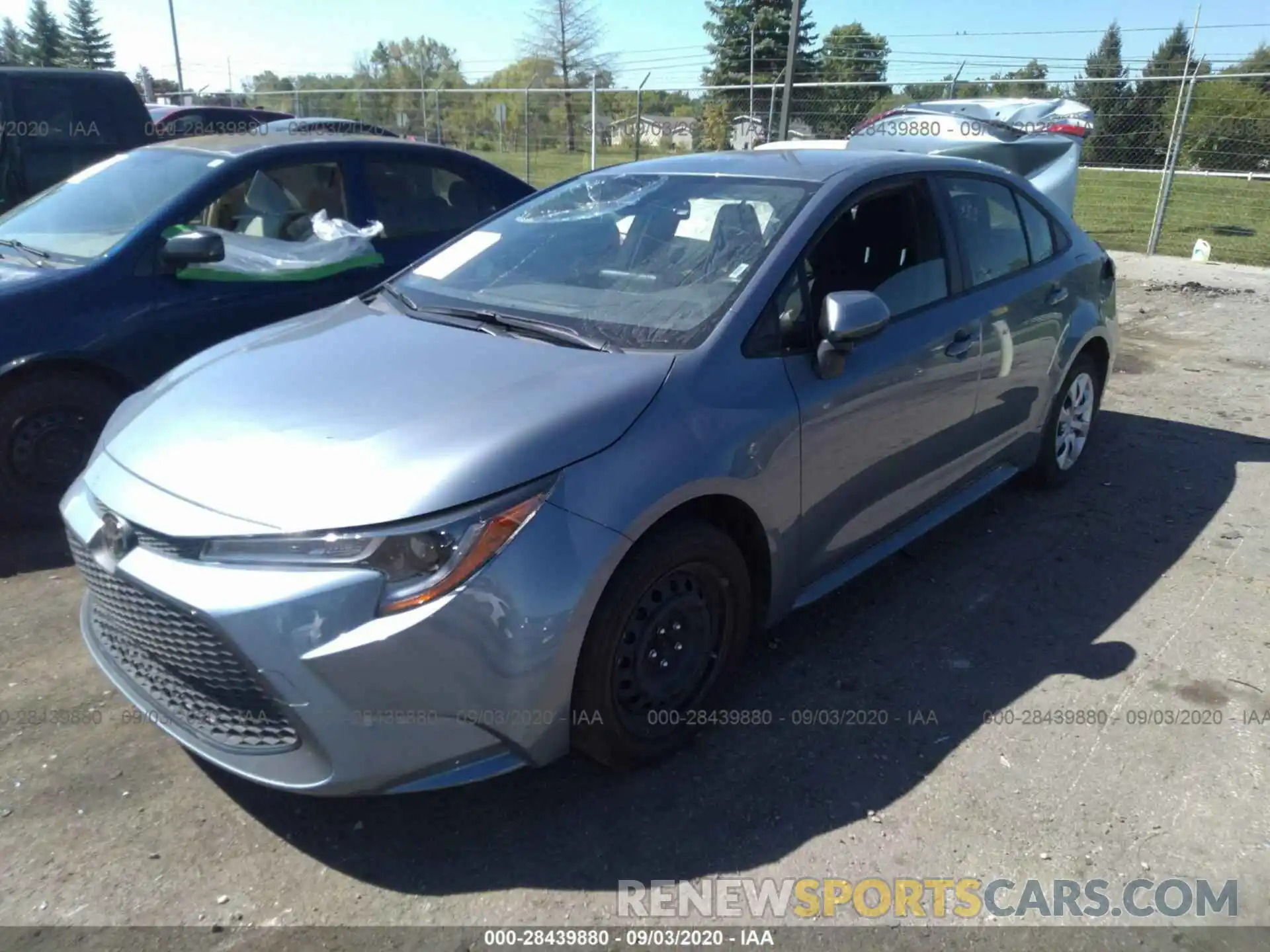 2 Photograph of a damaged car JTDEPRAE9LJ093146 TOYOTA COROLLA 2020