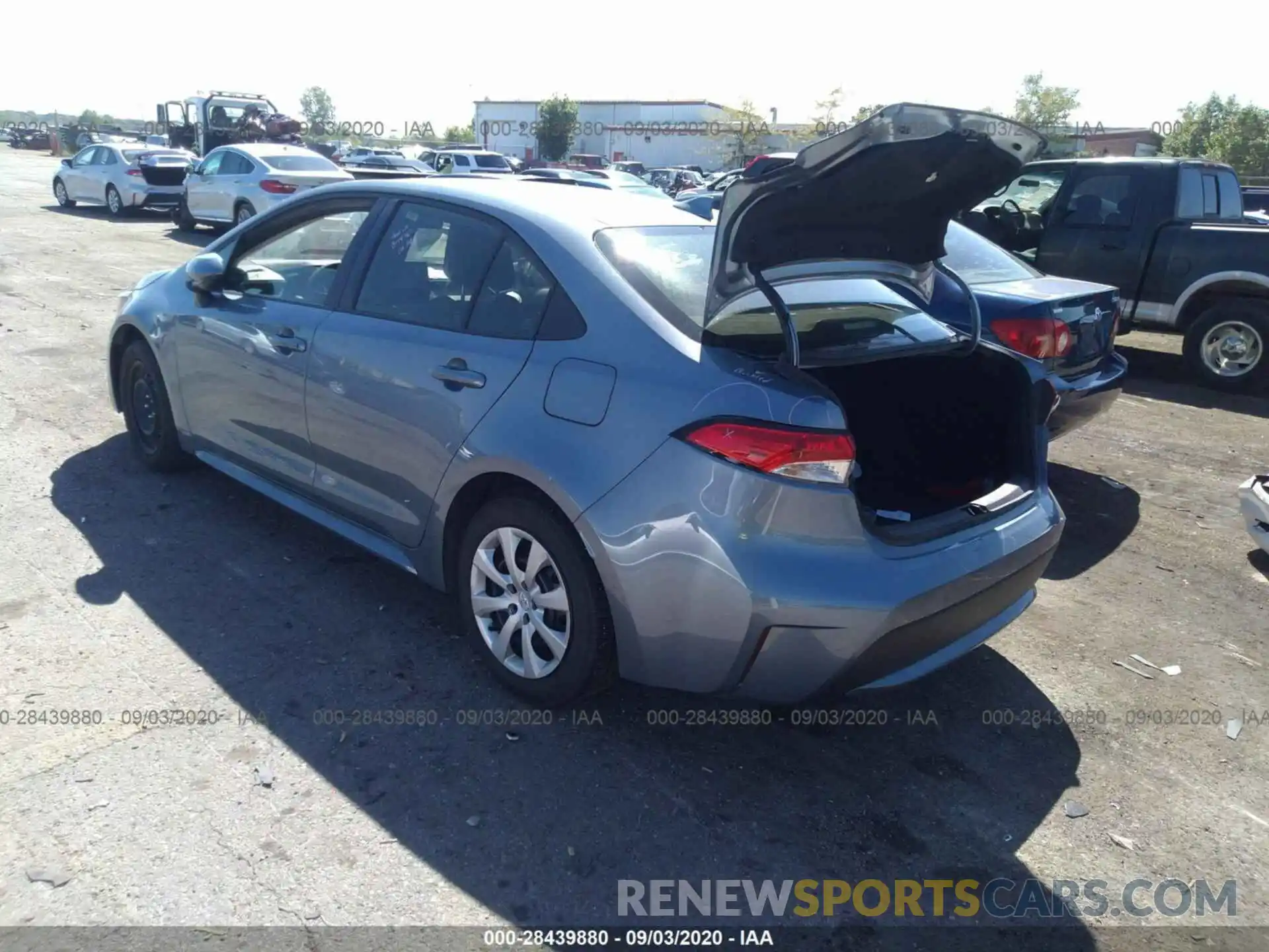 3 Photograph of a damaged car JTDEPRAE9LJ093146 TOYOTA COROLLA 2020