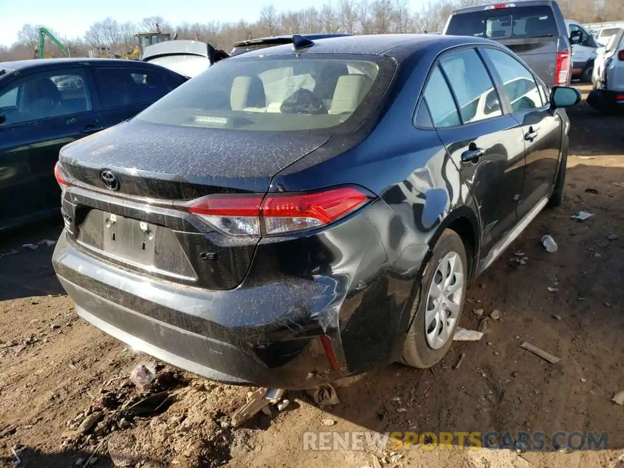 4 Photograph of a damaged car JTDEPRAE9LJ093504 TOYOTA COROLLA 2020