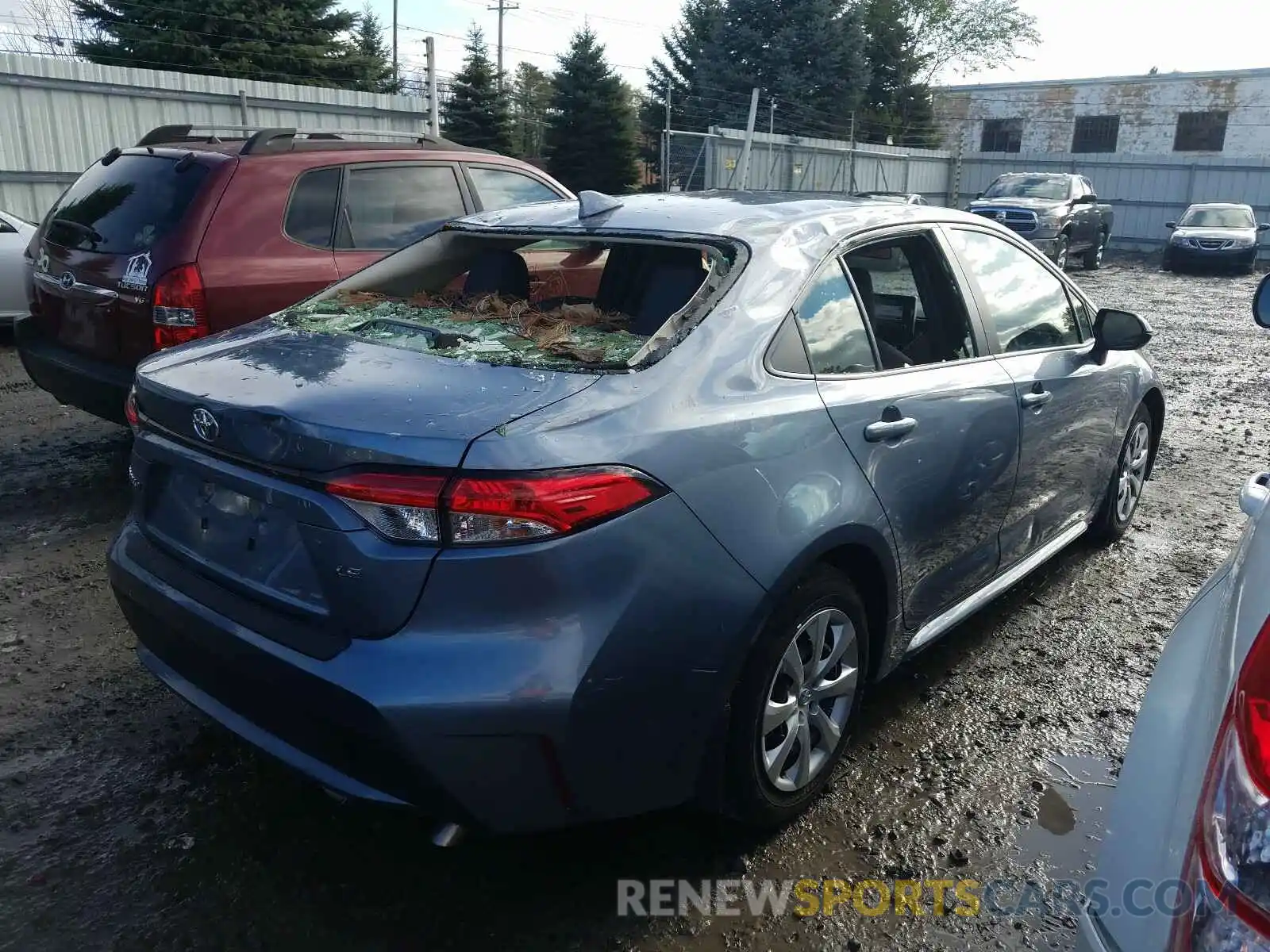 4 Photograph of a damaged car JTDEPRAE9LJ093678 TOYOTA COROLLA 2020