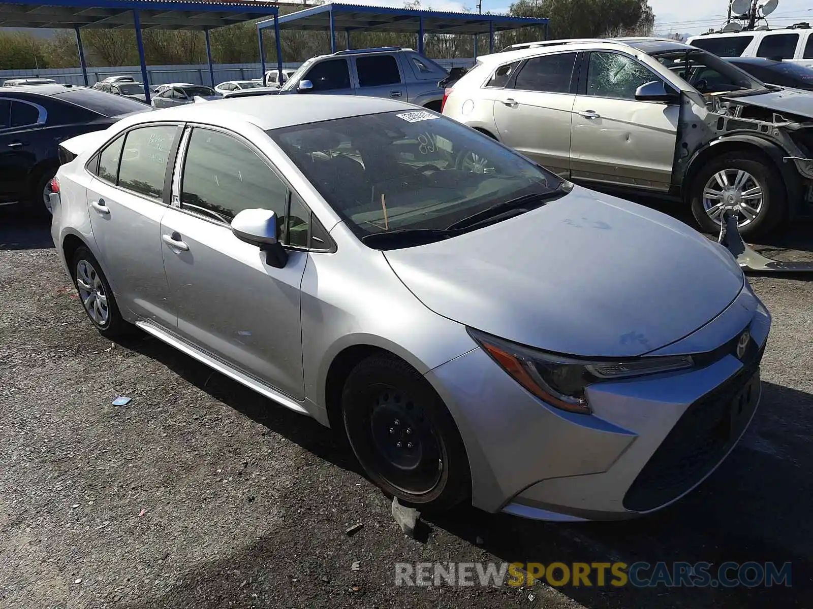 1 Photograph of a damaged car JTDEPRAE9LJ094524 TOYOTA COROLLA 2020