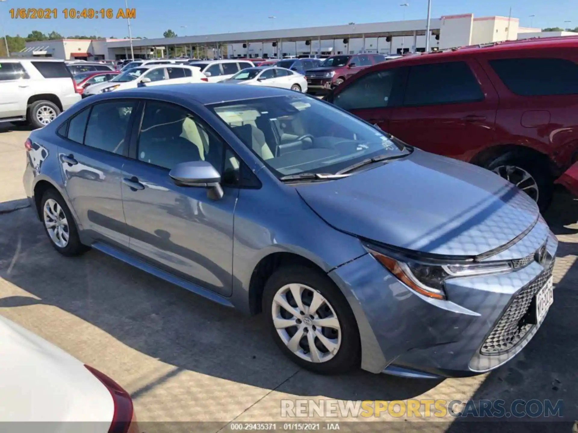 7 Photograph of a damaged car JTDEPRAE9LJ094894 TOYOTA COROLLA 2020