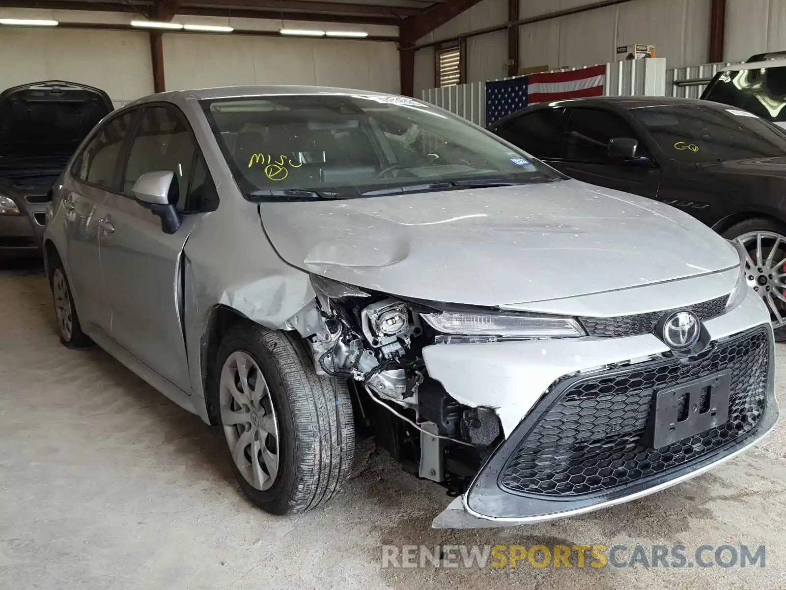 1 Photograph of a damaged car JTDEPRAE9LJ094927 TOYOTA COROLLA 2020