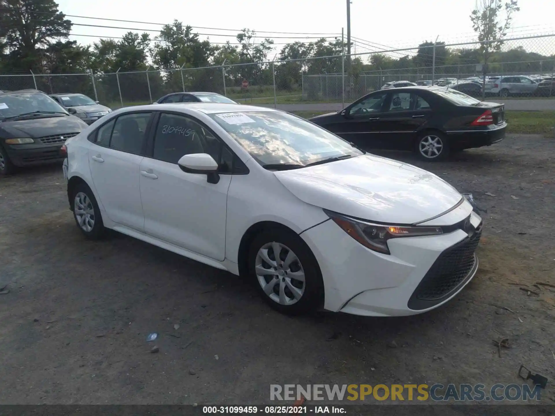 1 Photograph of a damaged car JTDEPRAE9LJ095236 TOYOTA COROLLA 2020