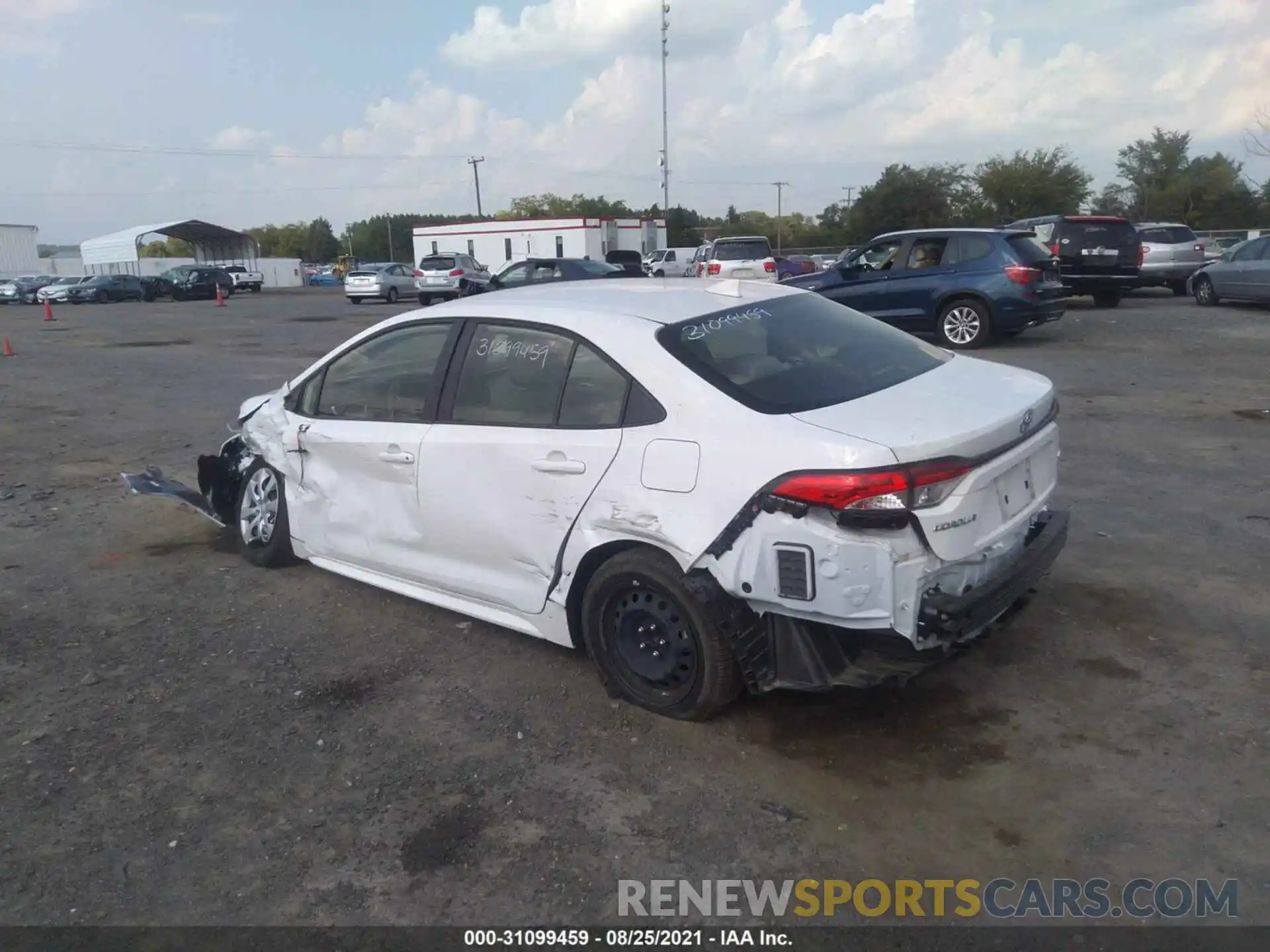 3 Photograph of a damaged car JTDEPRAE9LJ095236 TOYOTA COROLLA 2020