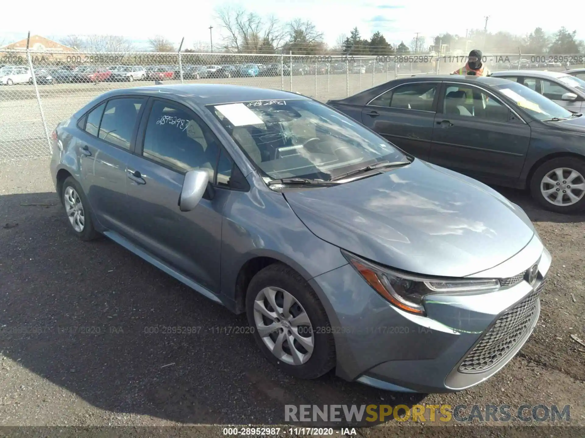 1 Photograph of a damaged car JTDEPRAE9LJ096211 TOYOTA COROLLA 2020