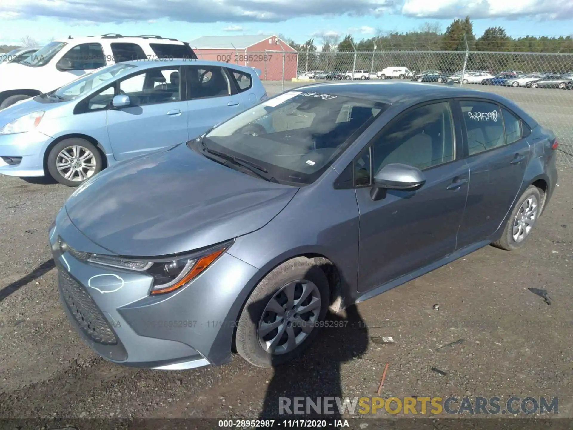 2 Photograph of a damaged car JTDEPRAE9LJ096211 TOYOTA COROLLA 2020