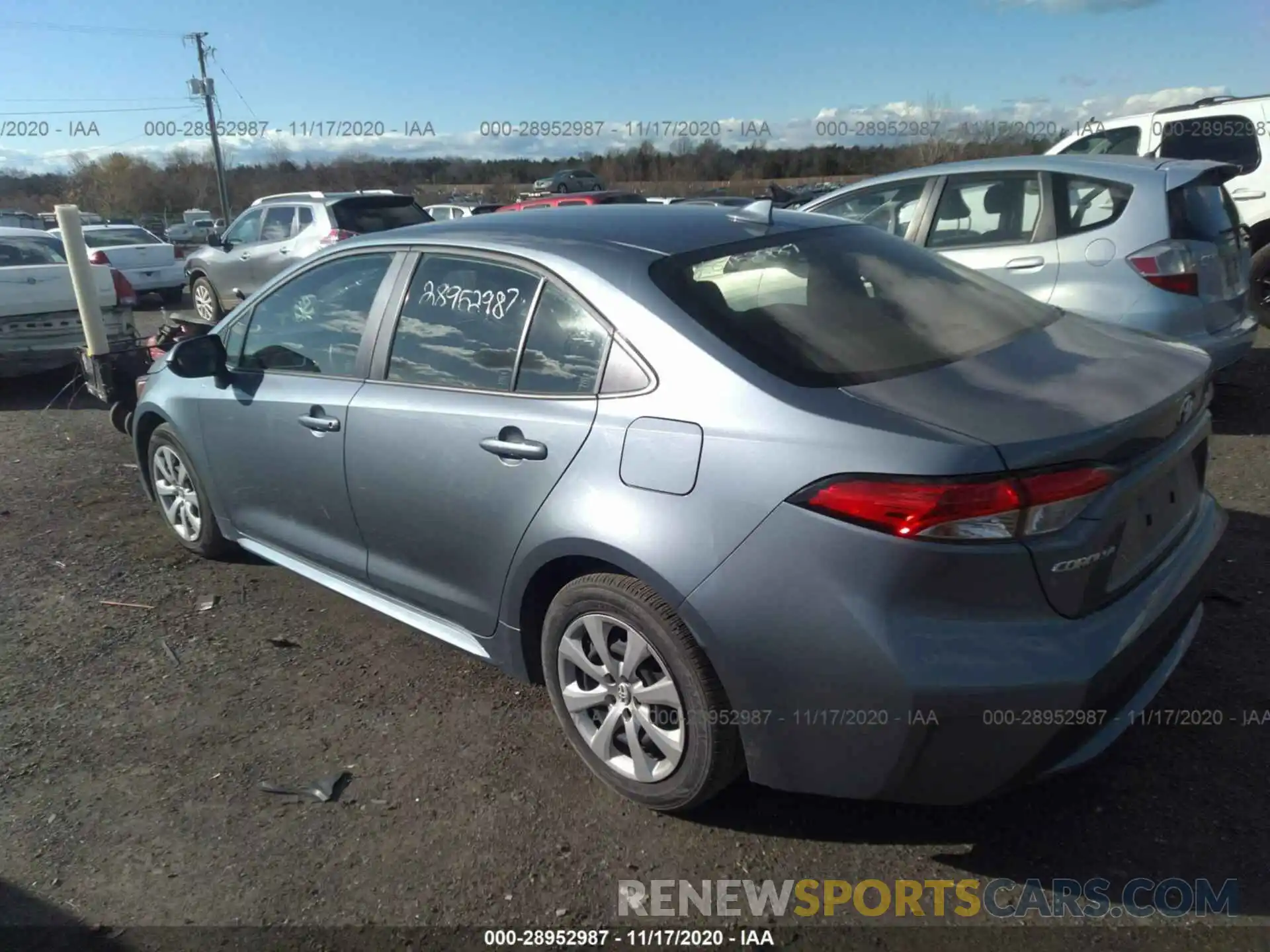 3 Photograph of a damaged car JTDEPRAE9LJ096211 TOYOTA COROLLA 2020